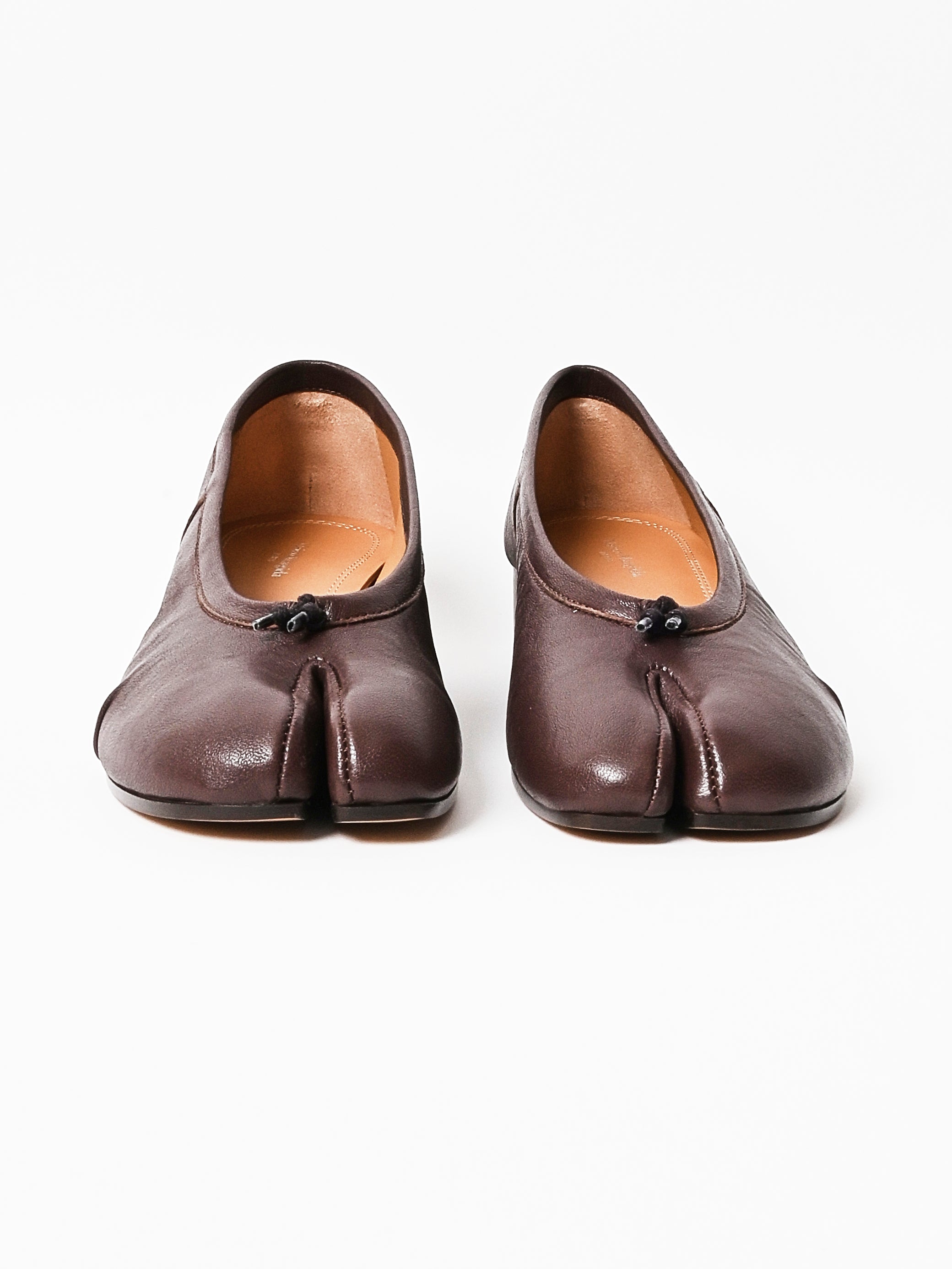 Maison Margiela - Brown Tabi New Ballerina – Frances May