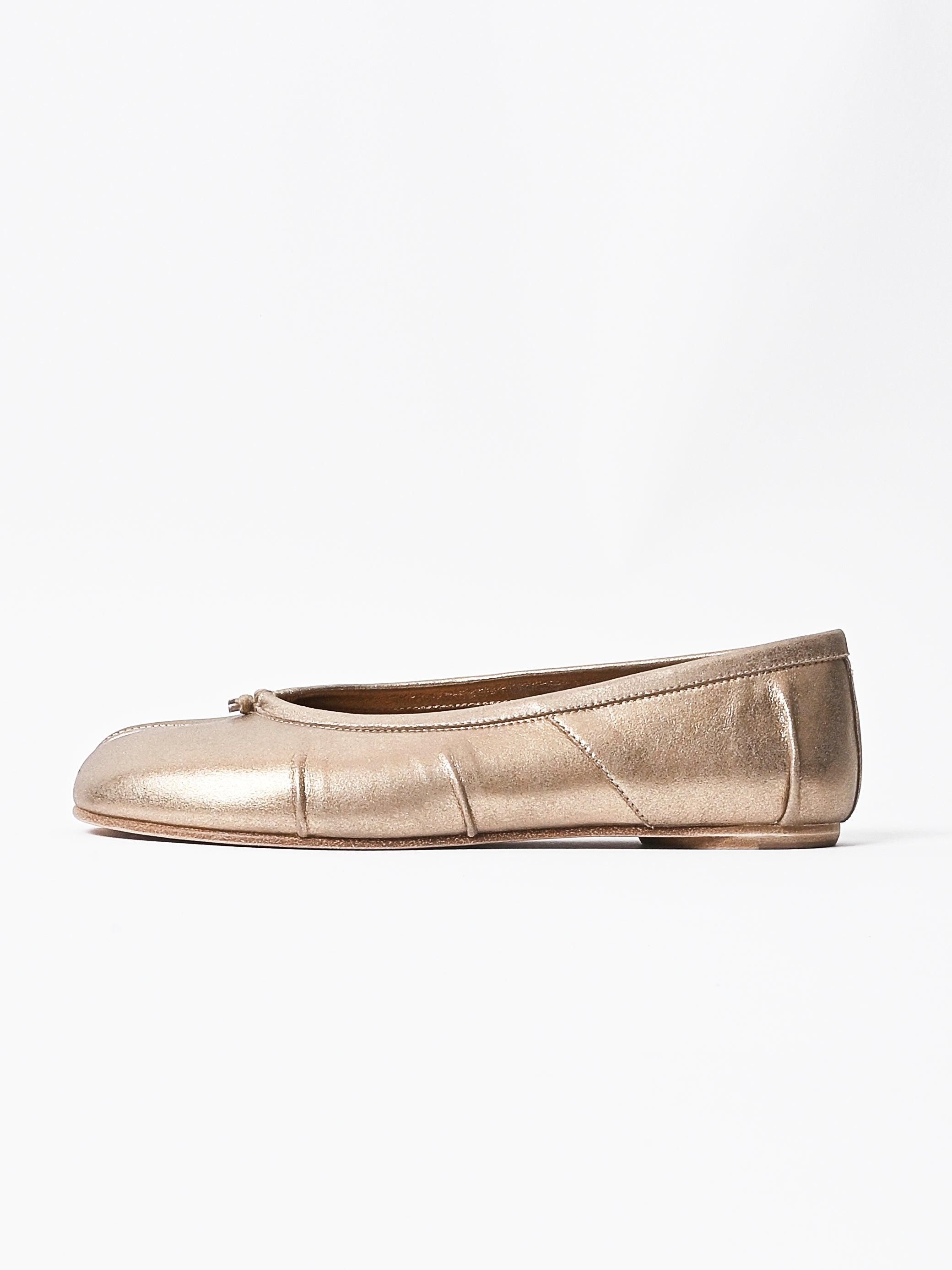 Maison Margiela - Gold Tabi New Ballerina – Frances May