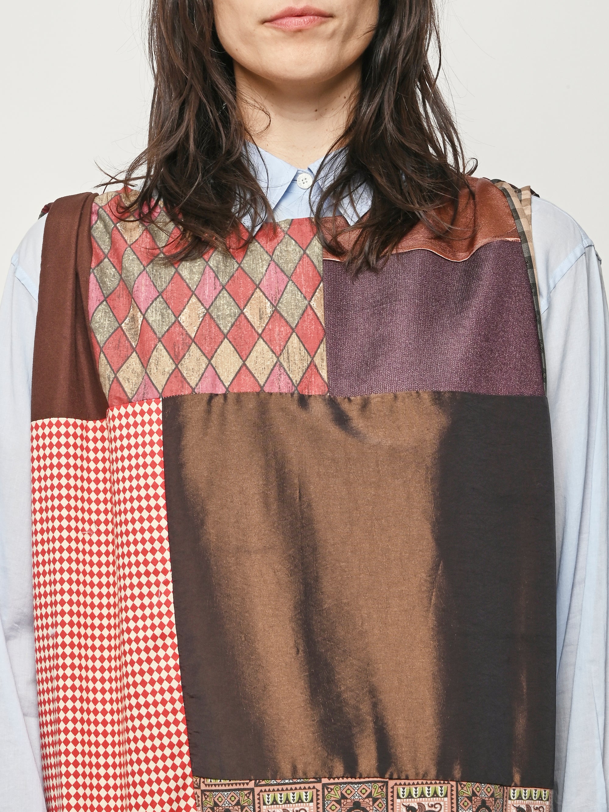 Makmak - Brown Patchwork Dress Makmak - Brown Patchwork Dress