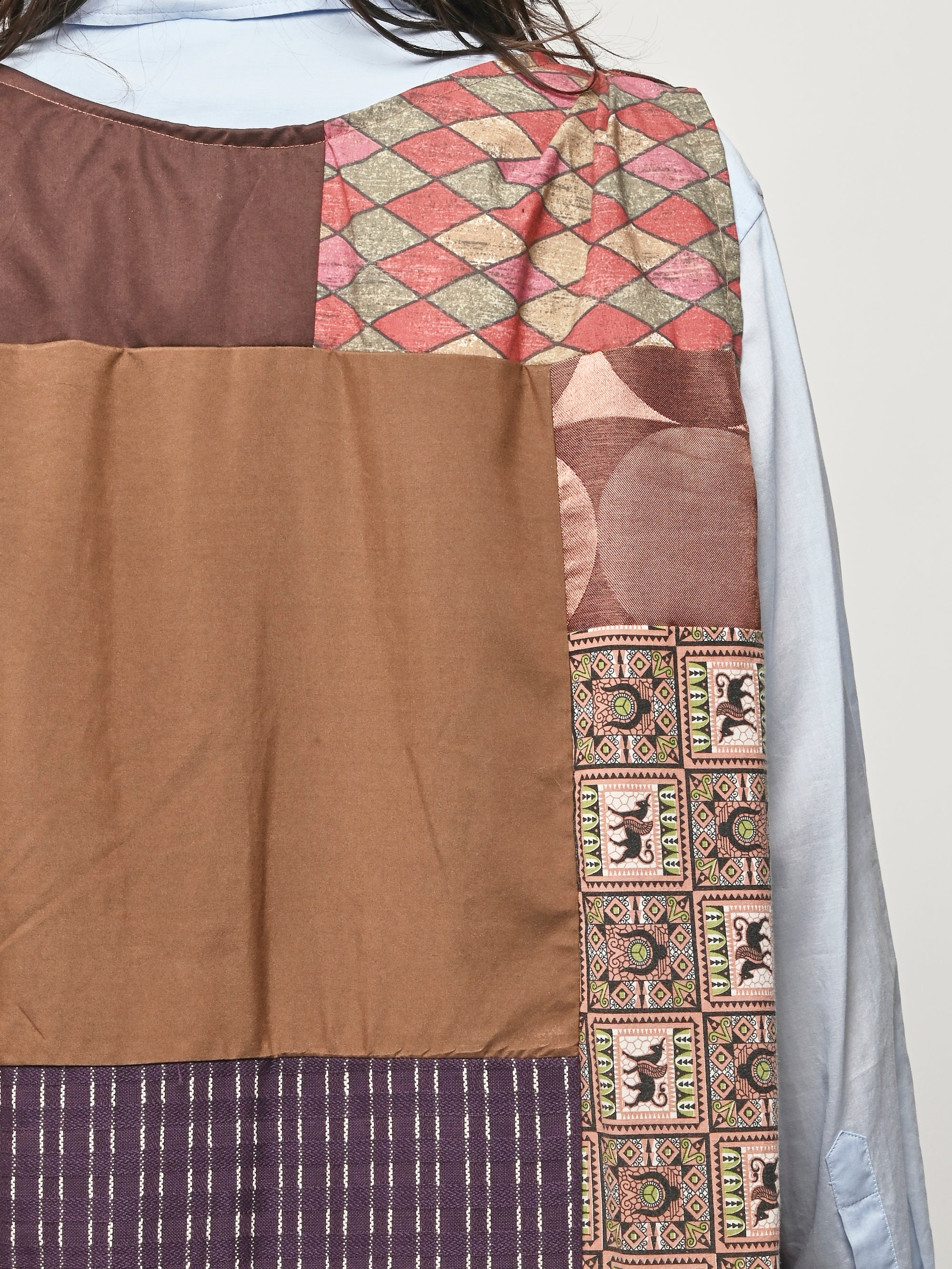 Makmak - Brown Patchwork Dress Frances May Makmak - Brown Patchwork Dress Frances May