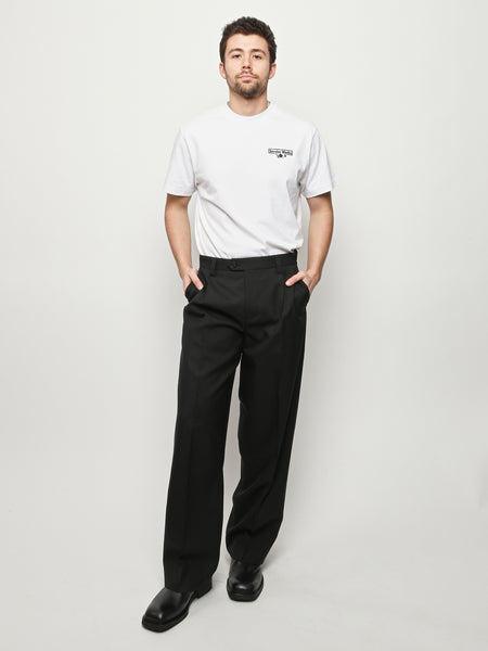Mfpen - Black Tropical Wool Service Trousers – Frances May