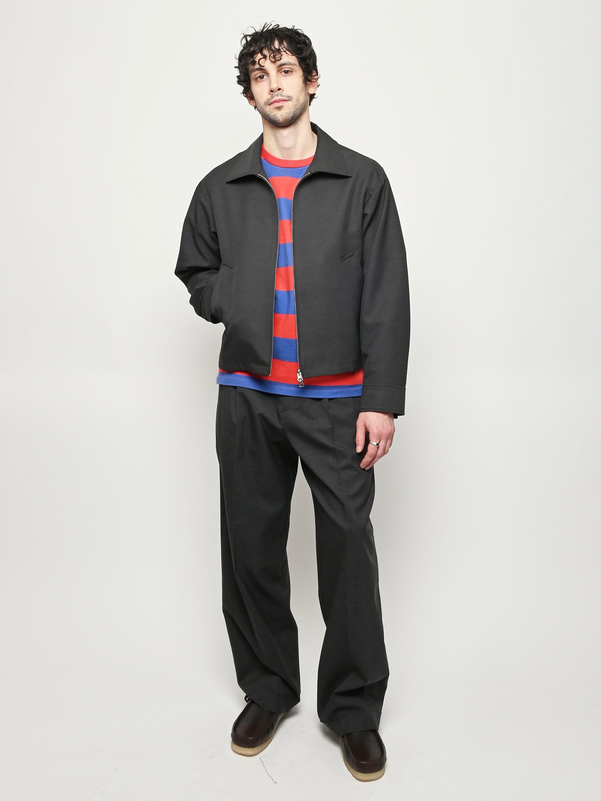 Mfpen - Dark Grey Wool Mail Jacket – Frances May