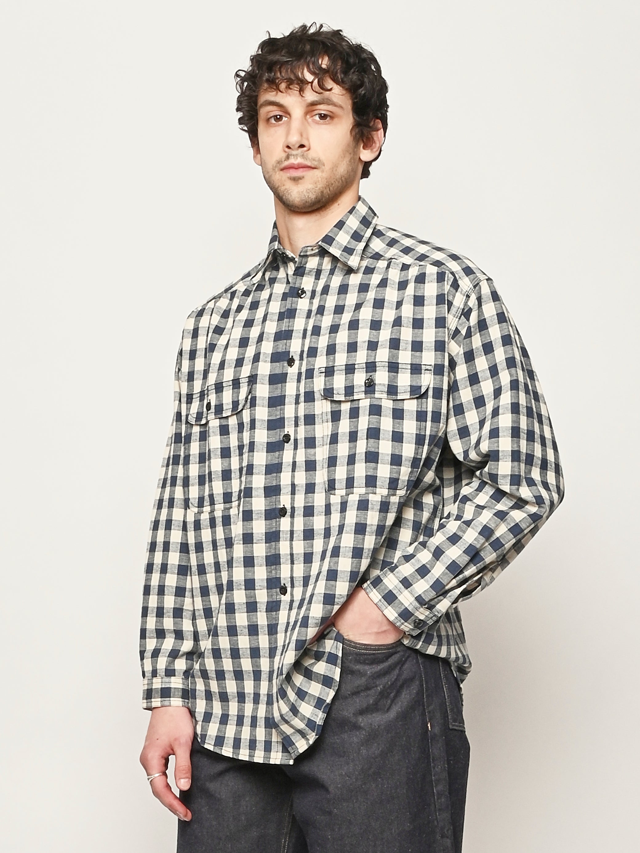 Monitaly - Gingham Linen Giorgio Work Shirt – Frances May