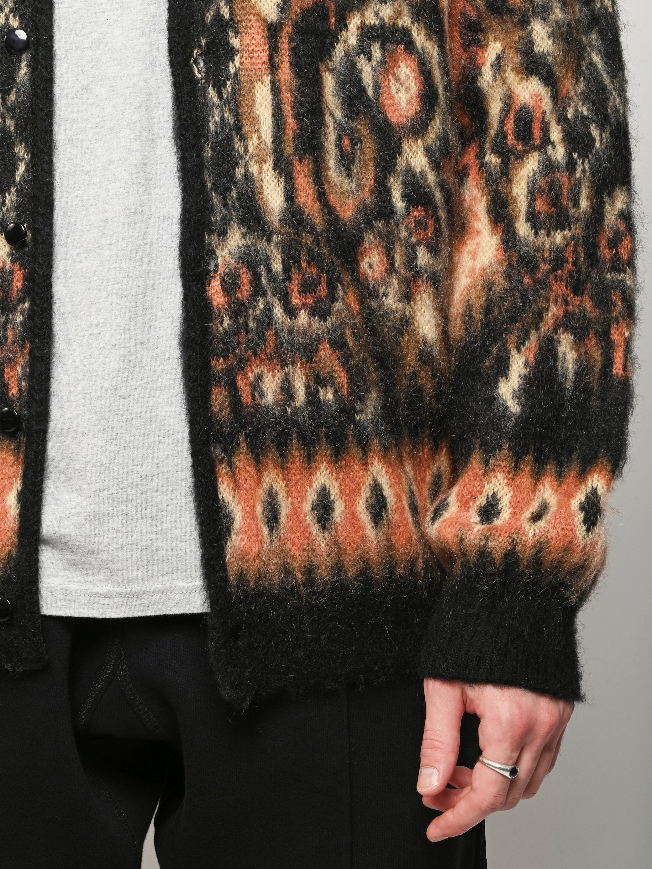 Needles - Black Paisley Mohair Cardigan – Frances May