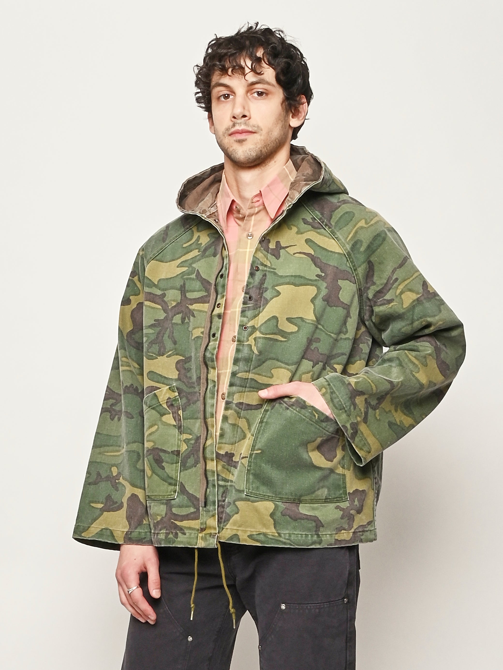 Needles - Camo Twill Reversible Hooded Coat – Frances May