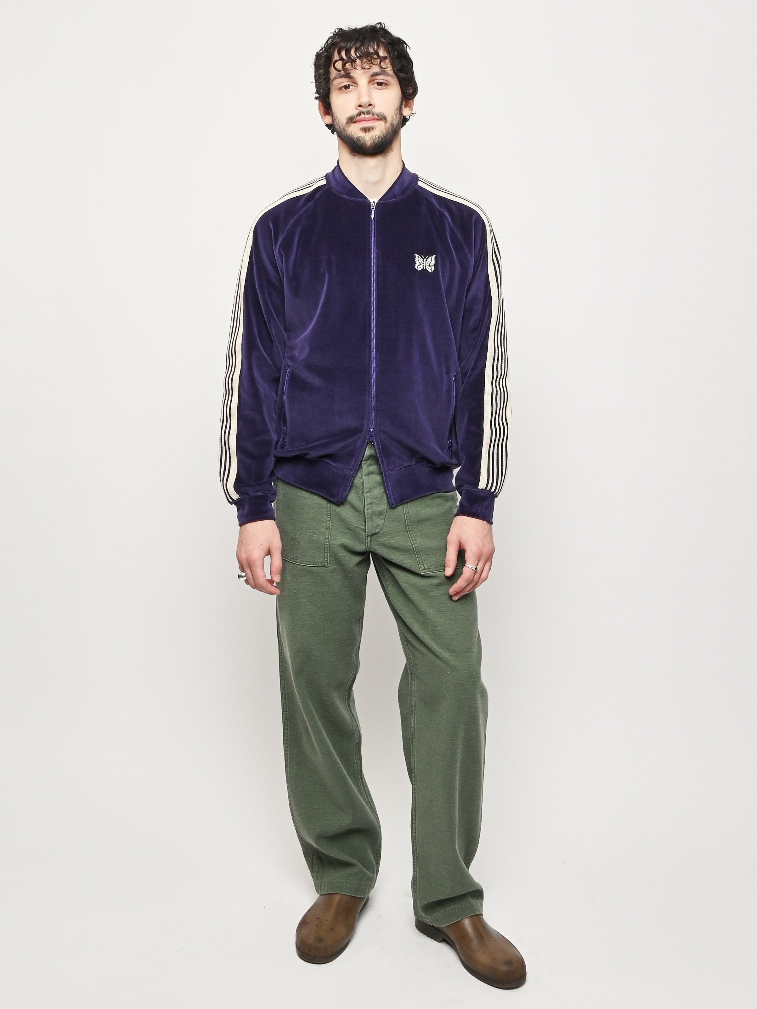 Needles track jacketネイビーパープル 上下Tシャツ3点セット Needles track jacketネイビーパープル 上下Tシャツ3点セット Needles