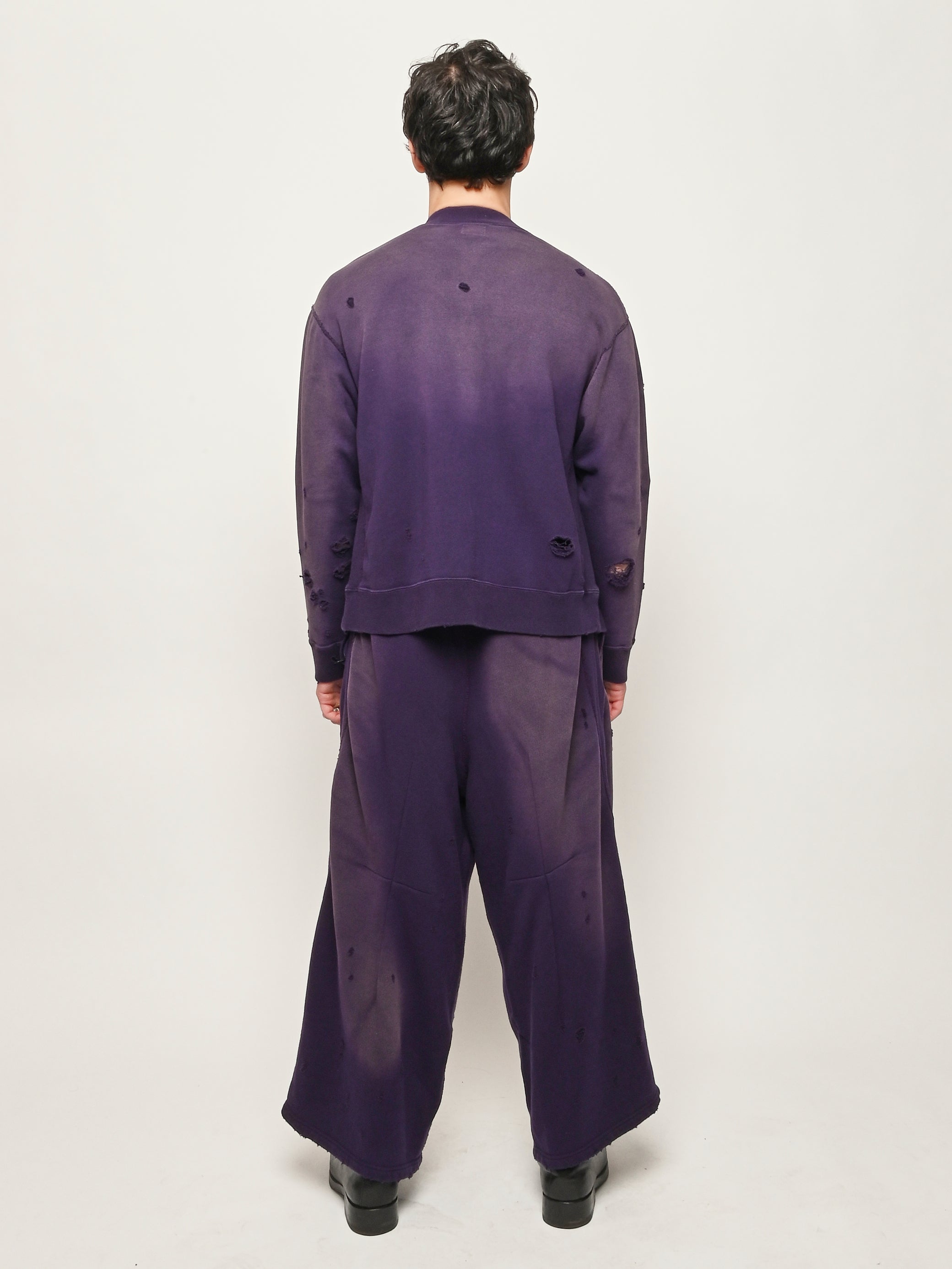 Needles - Purple Deconstructed Zipped Sweat – Frances May