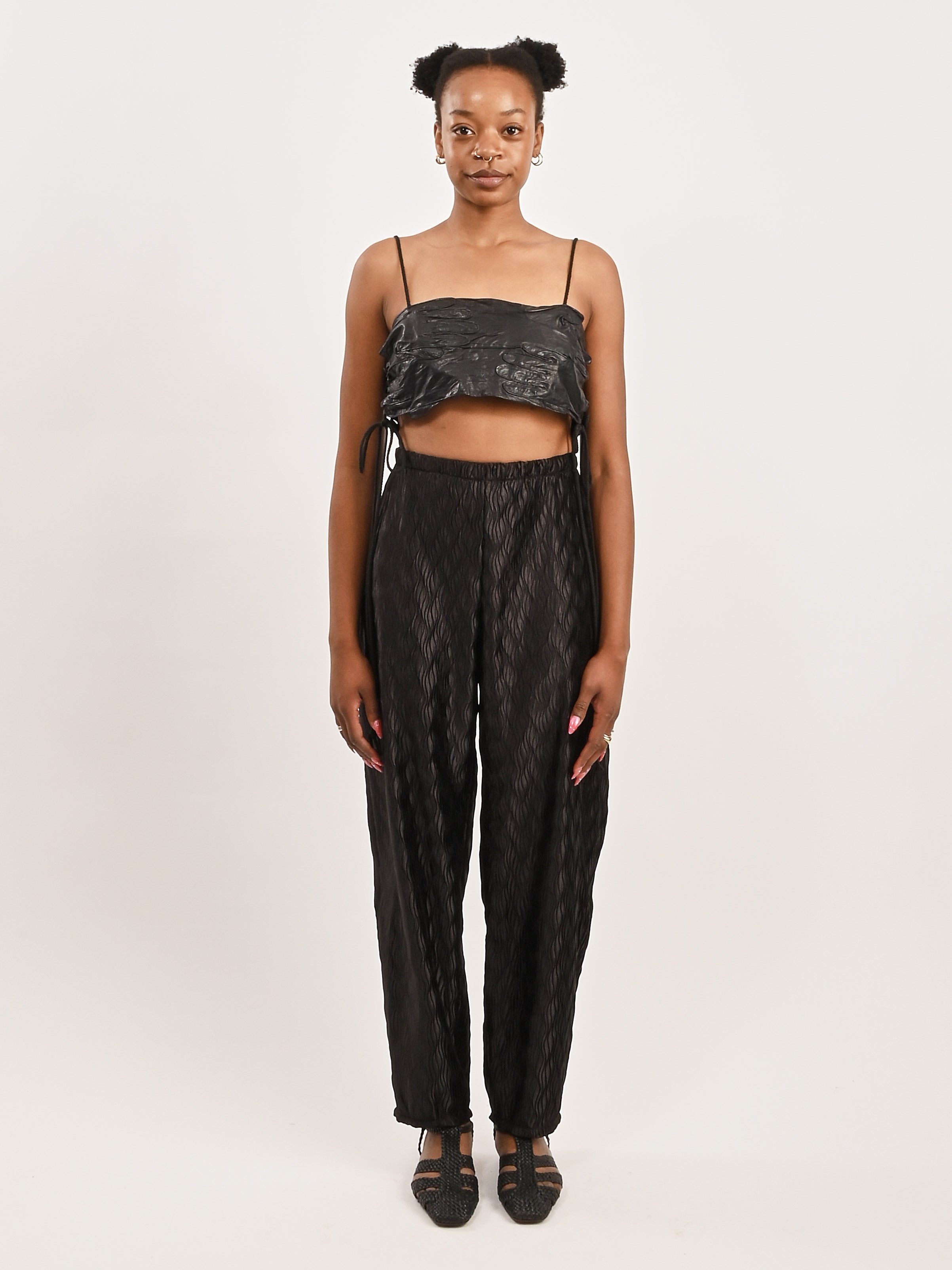 LE’RURE Knot design set up pants black Knot design set up pants のドレス|Dorry Doll / LE'RURE