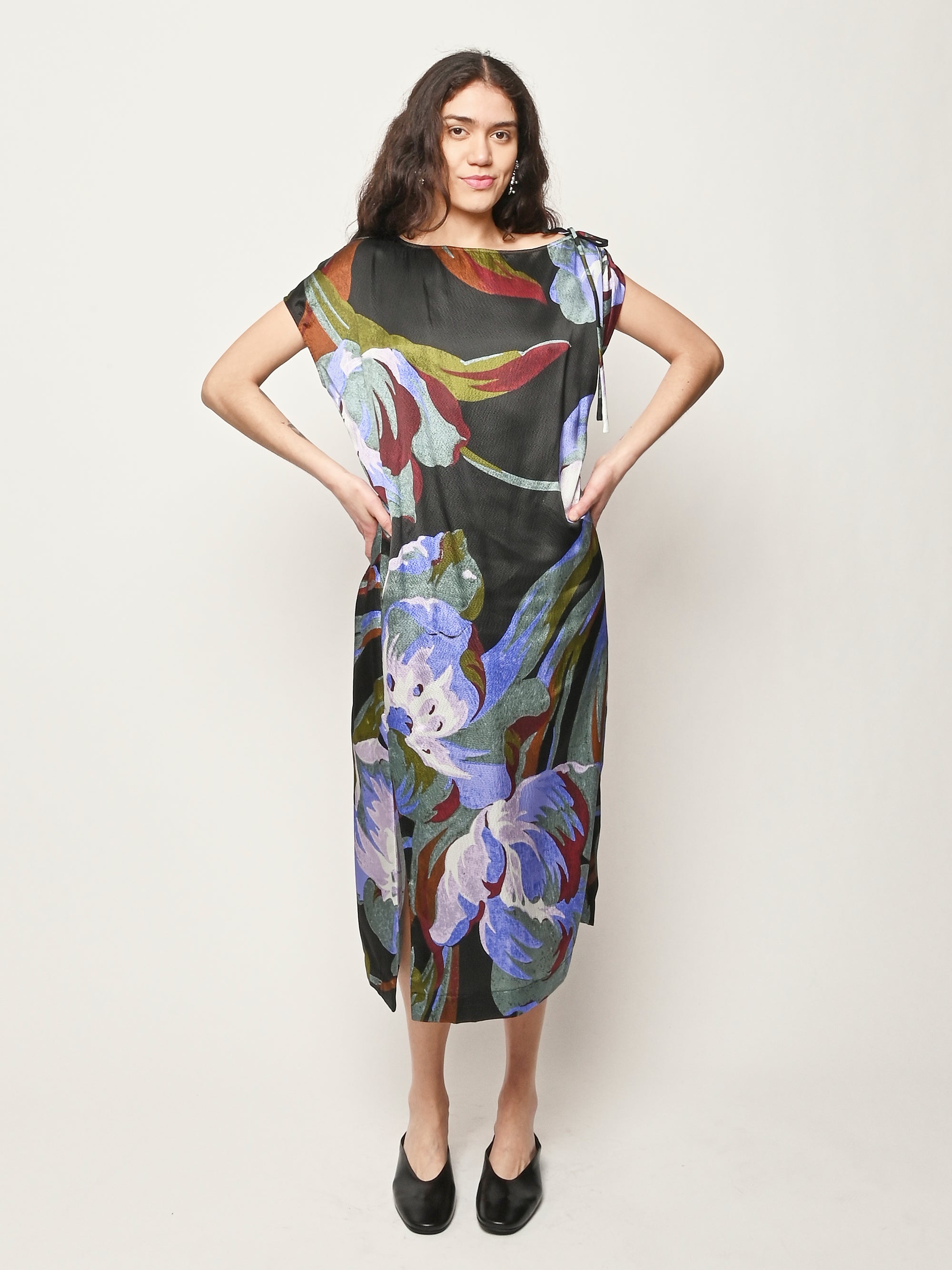 no 6 silk dress Silk Midi Length Dress