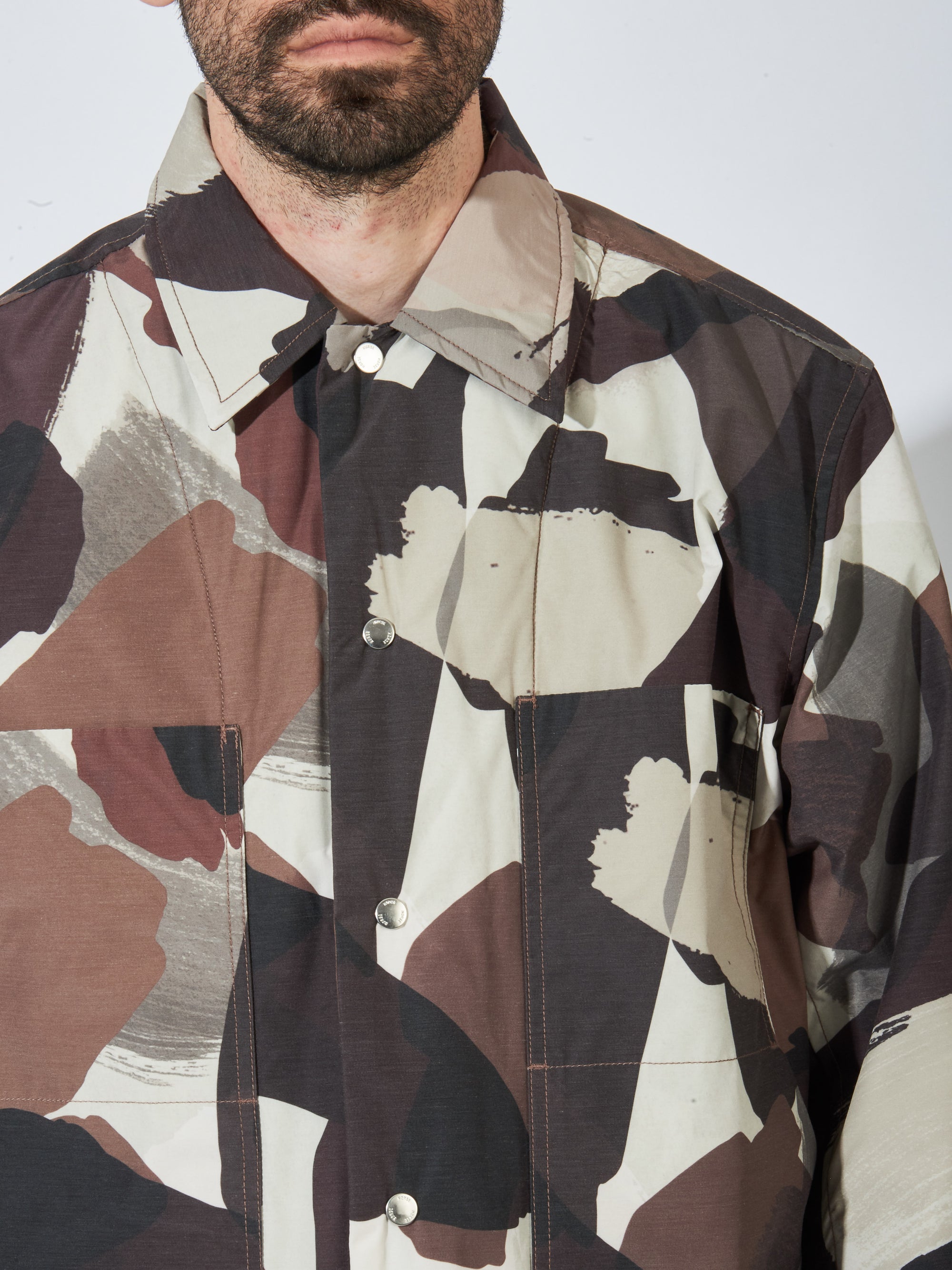 Norse Projects - Espresso Pelle Camo Nylon Insulated Jacket – Frances May