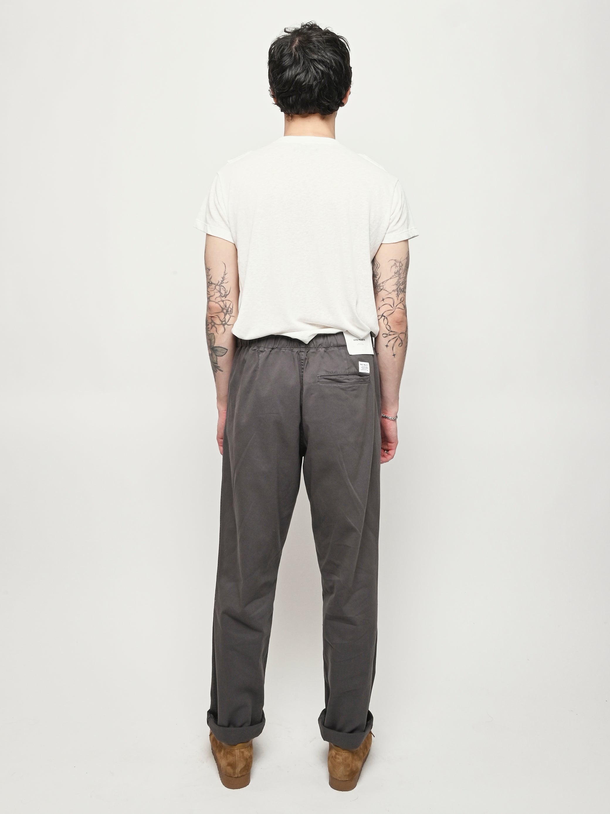 Norse Projects - Graphite Ezra Relaxed Organic Stretch Twill