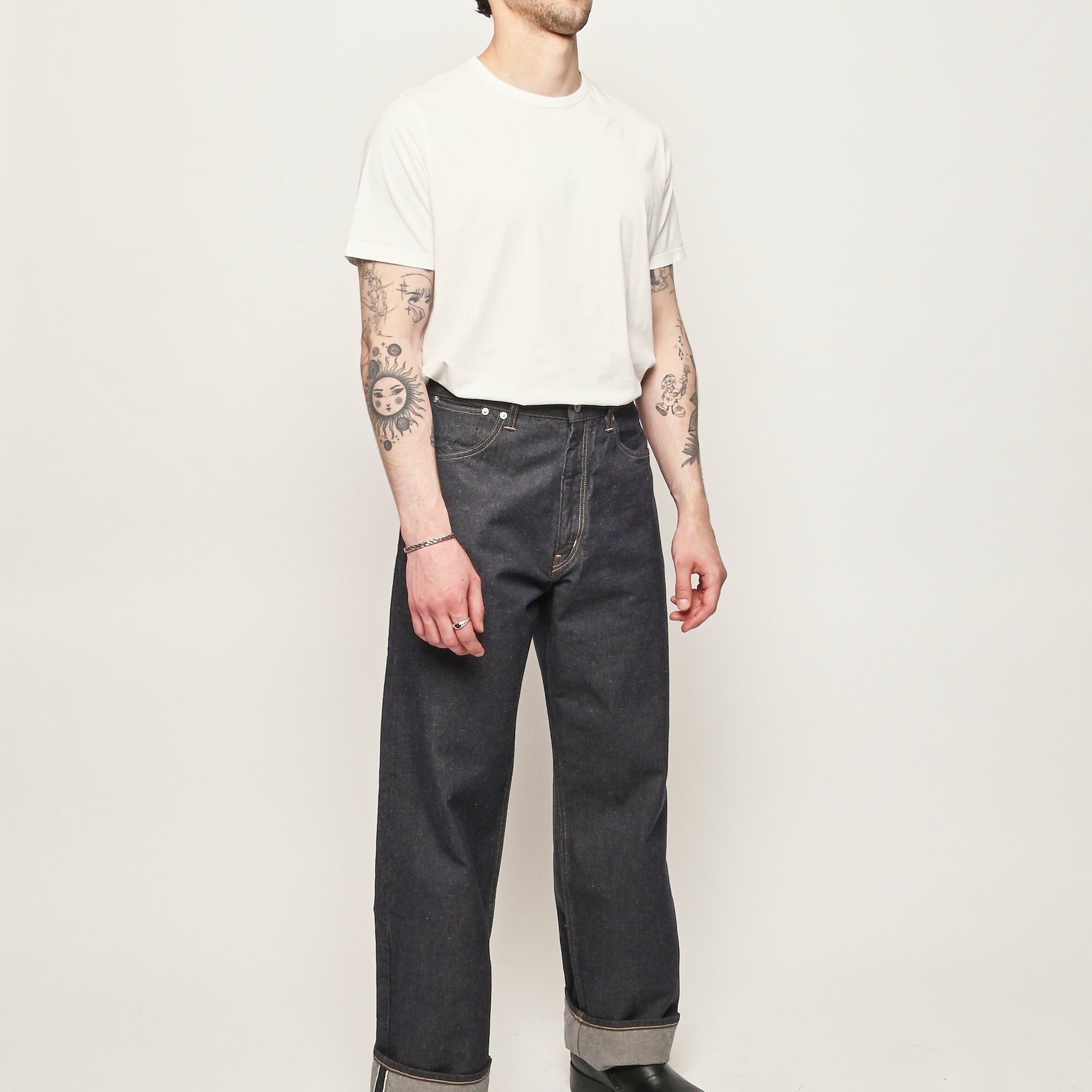 Norse Projects - Indigo Nordmarka Wide Broken Twill Cotton Linen 