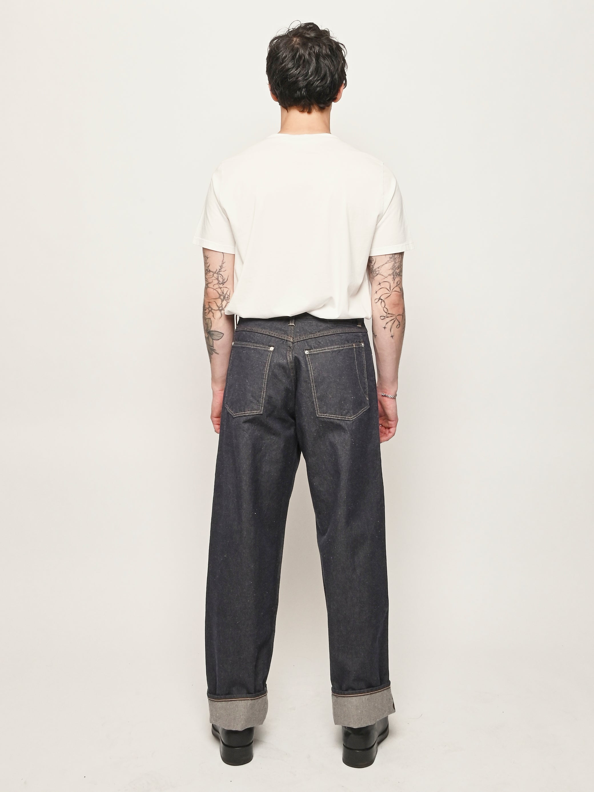 Norse Projects - Indigo Nordmarka Wide Broken Twill Cotton Linen