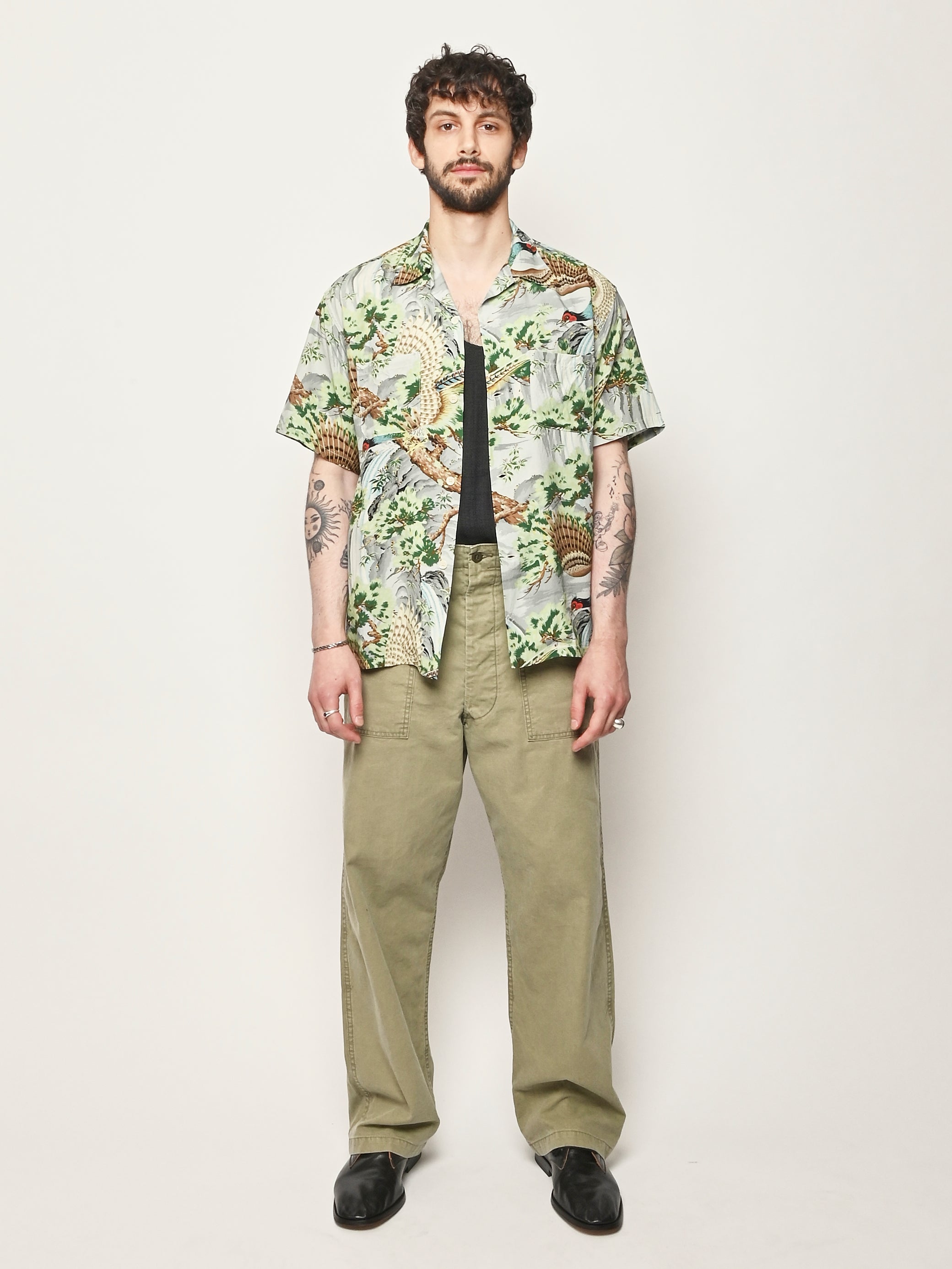 【新品】オアスロウ orSlow HAWAIIAN SHIRT サイズ2 Orslow - Green Peacock Garden Hawaiian Shirt – Frances May