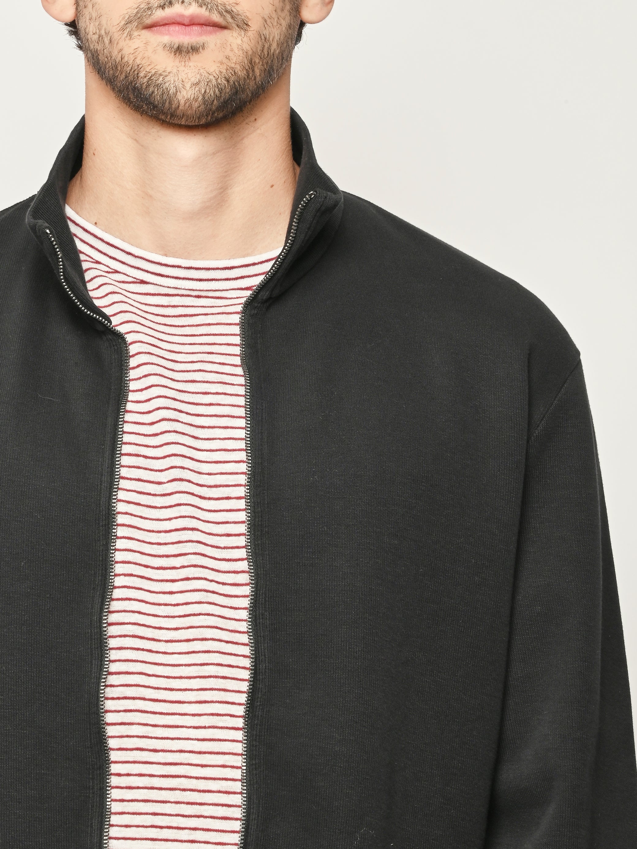 Our Legacy - Black Athletic Shrunken Fullzip – Frances May