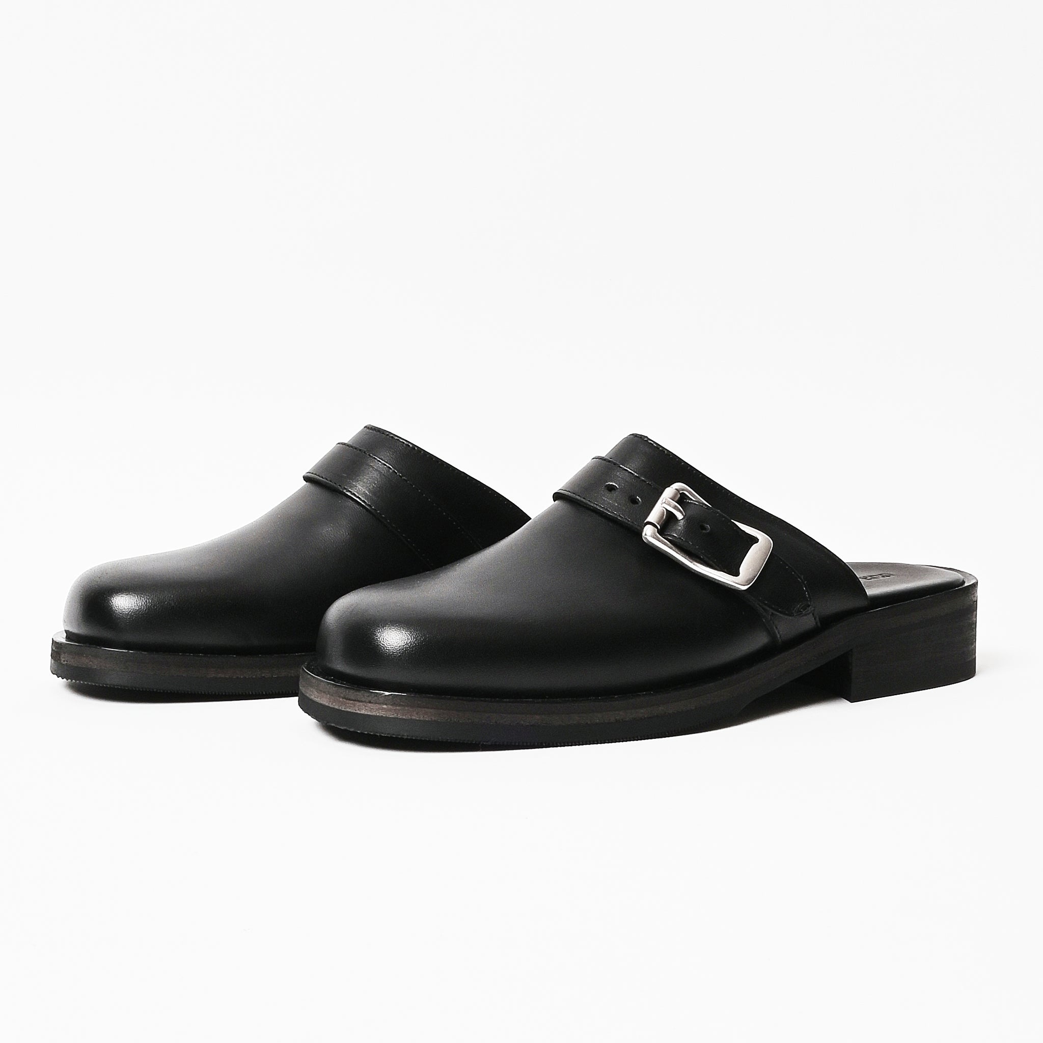 Our Legacy - Black Leather Camion Mule – Frances May