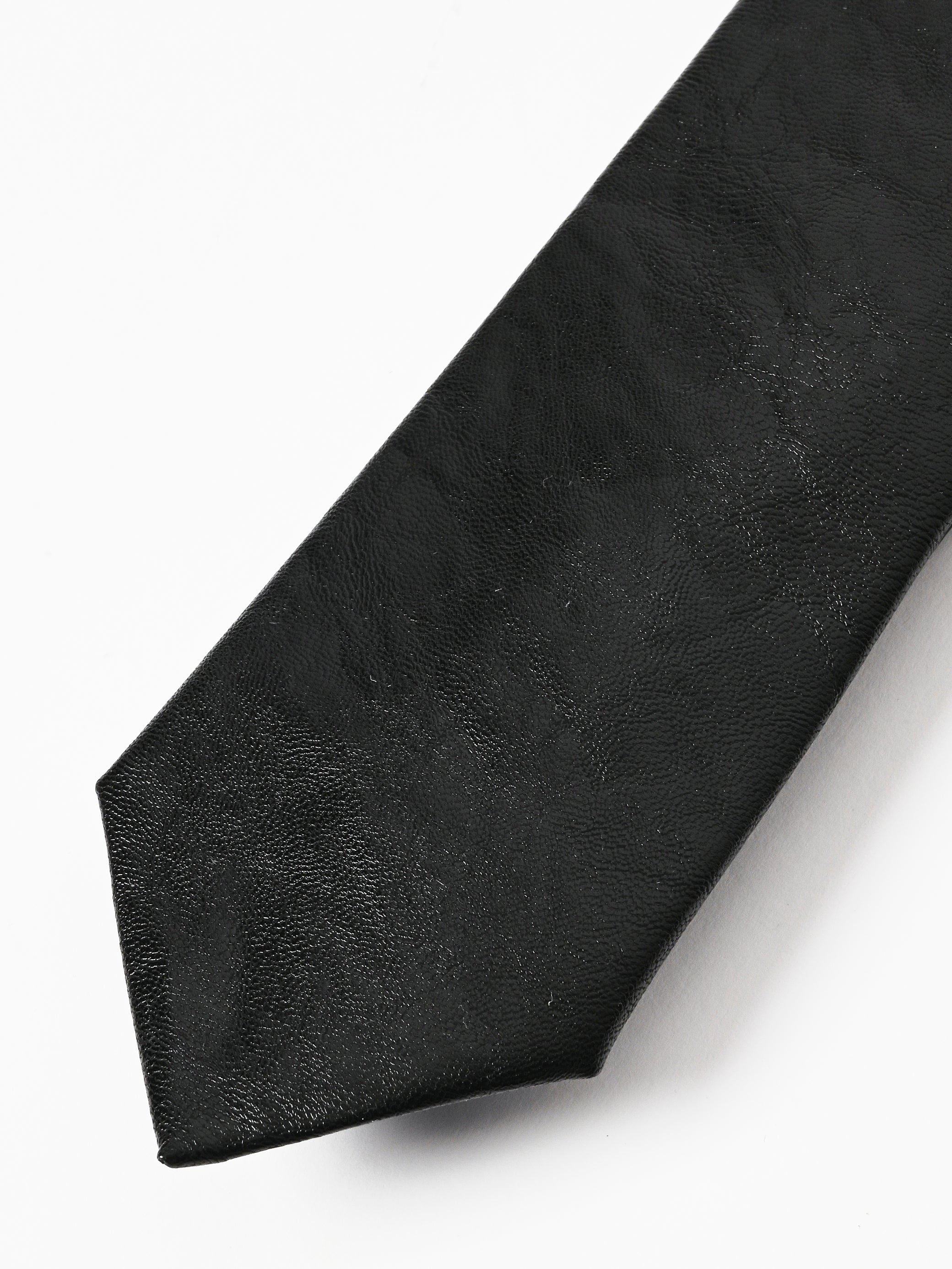 Our Legacy - Black Real Fake Leather Tie – Frances May