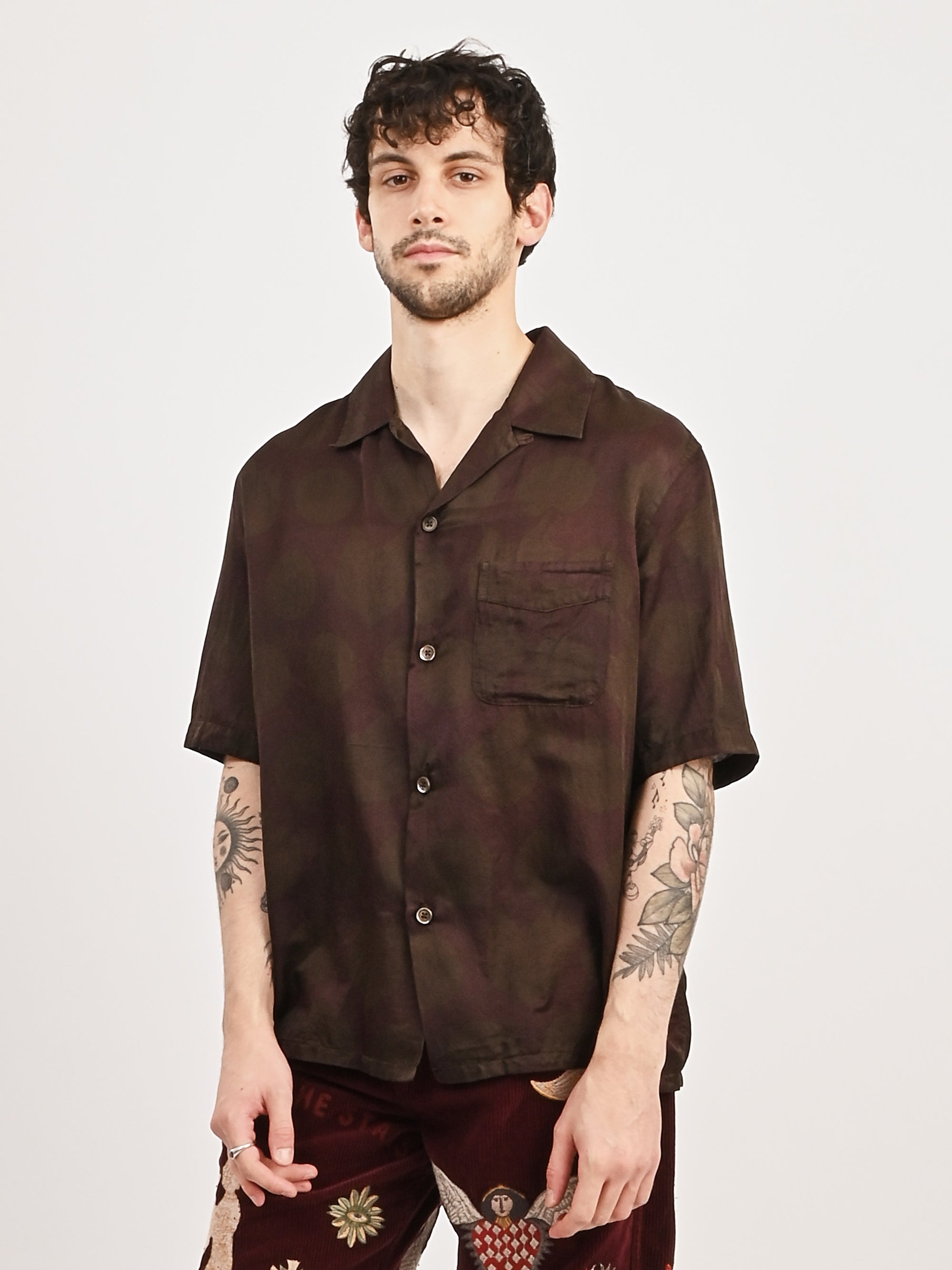 Our Legacy - Dotted Print Cotton Silk Heusen S/S Shirt – Frances May