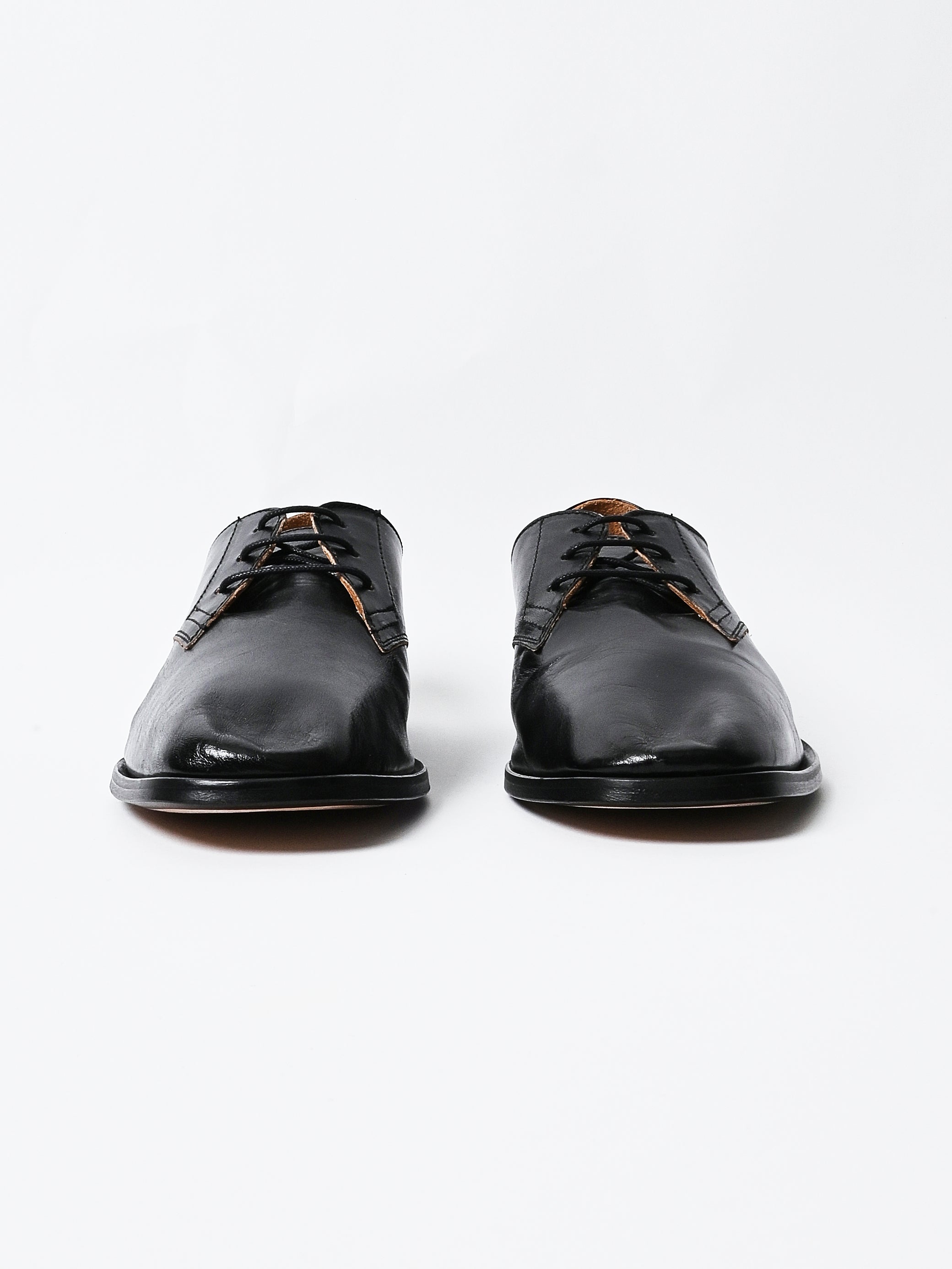 Our Legacy - True Dye Black Leather Collapsing Consultant