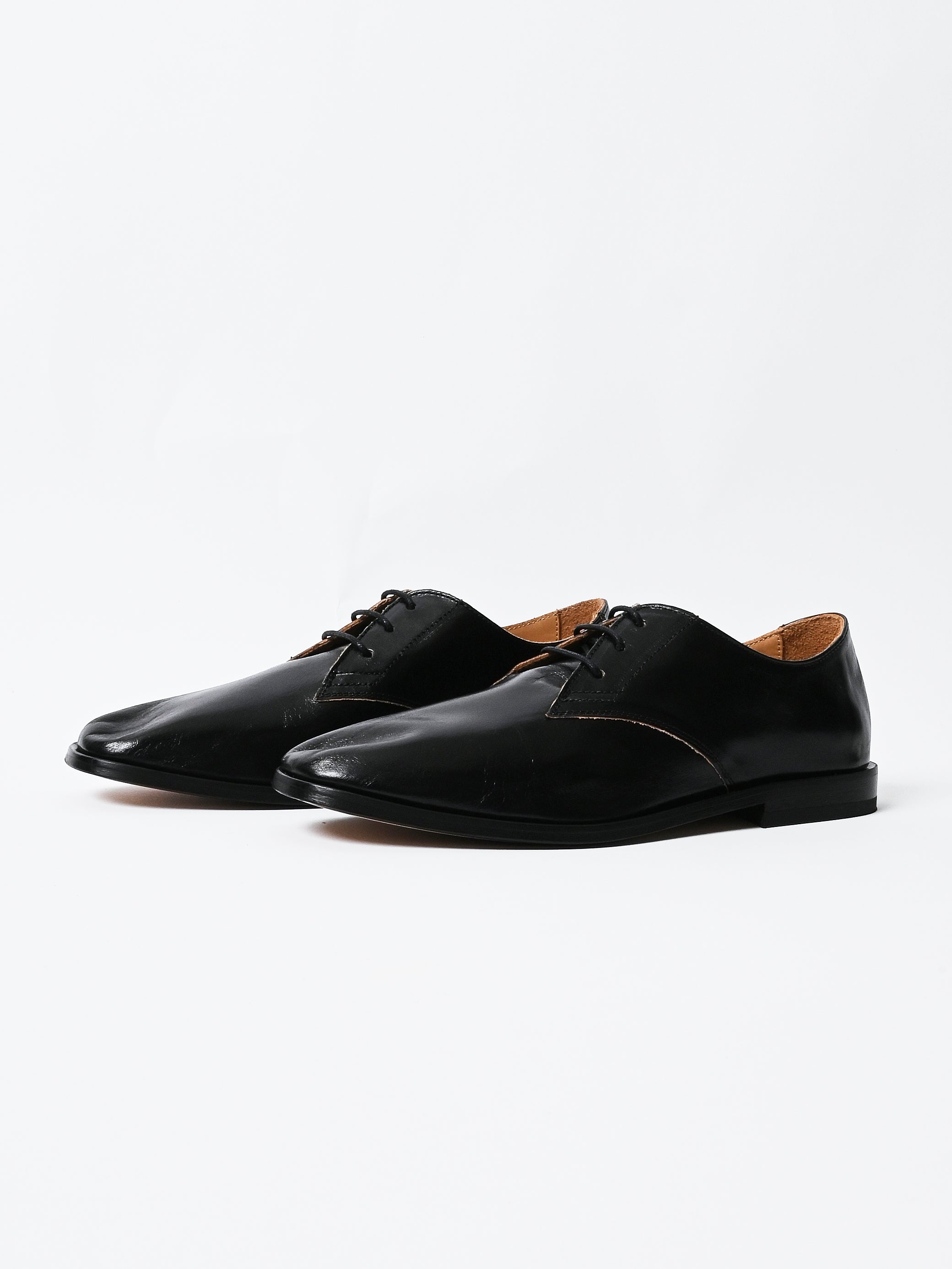 Our Legacy - True Dye Black Leather Collapsing Consultant