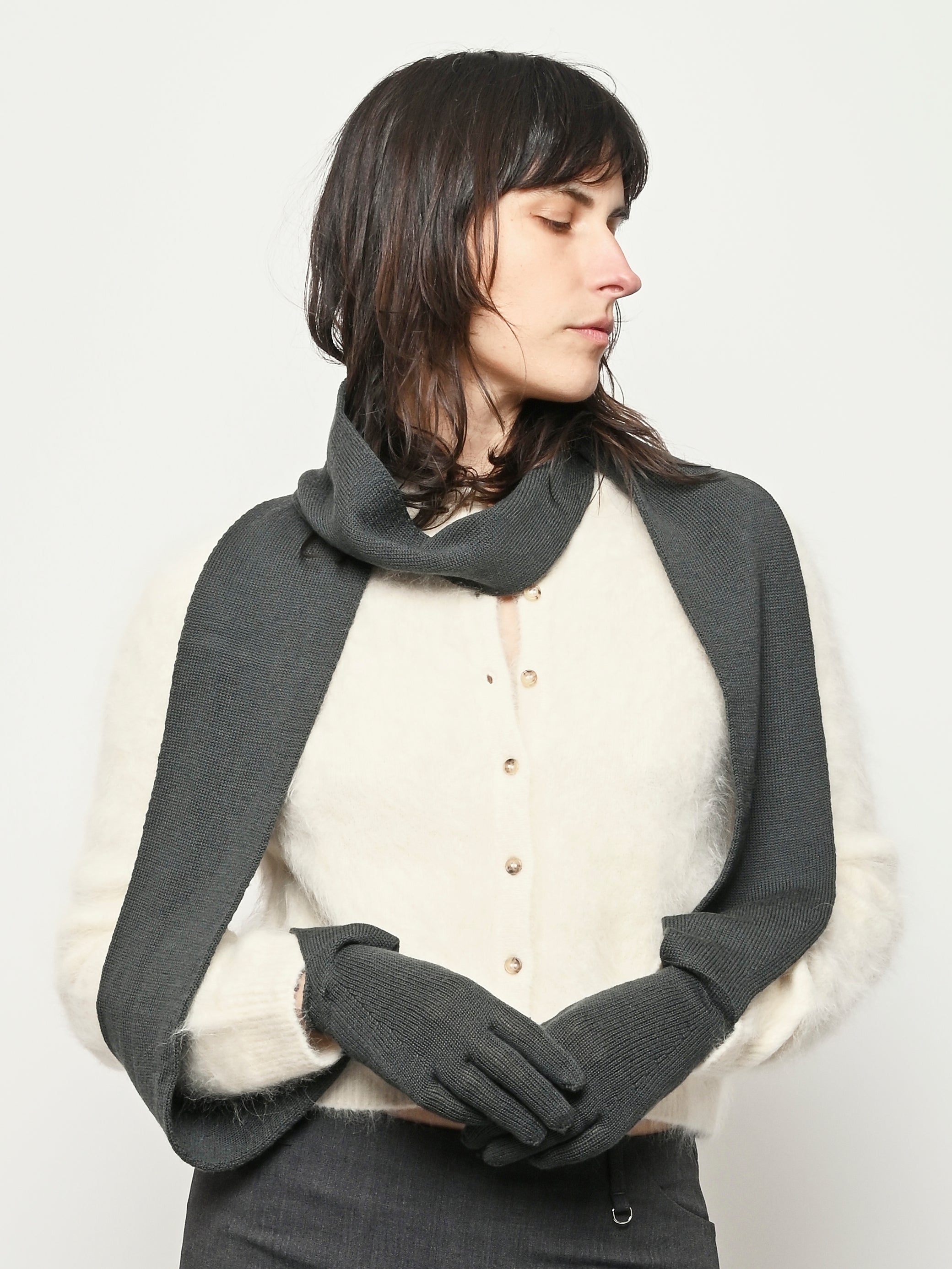 Paloma Wool マフラー Paloma Wool - Dark Green Flauta Scarf – Frances May