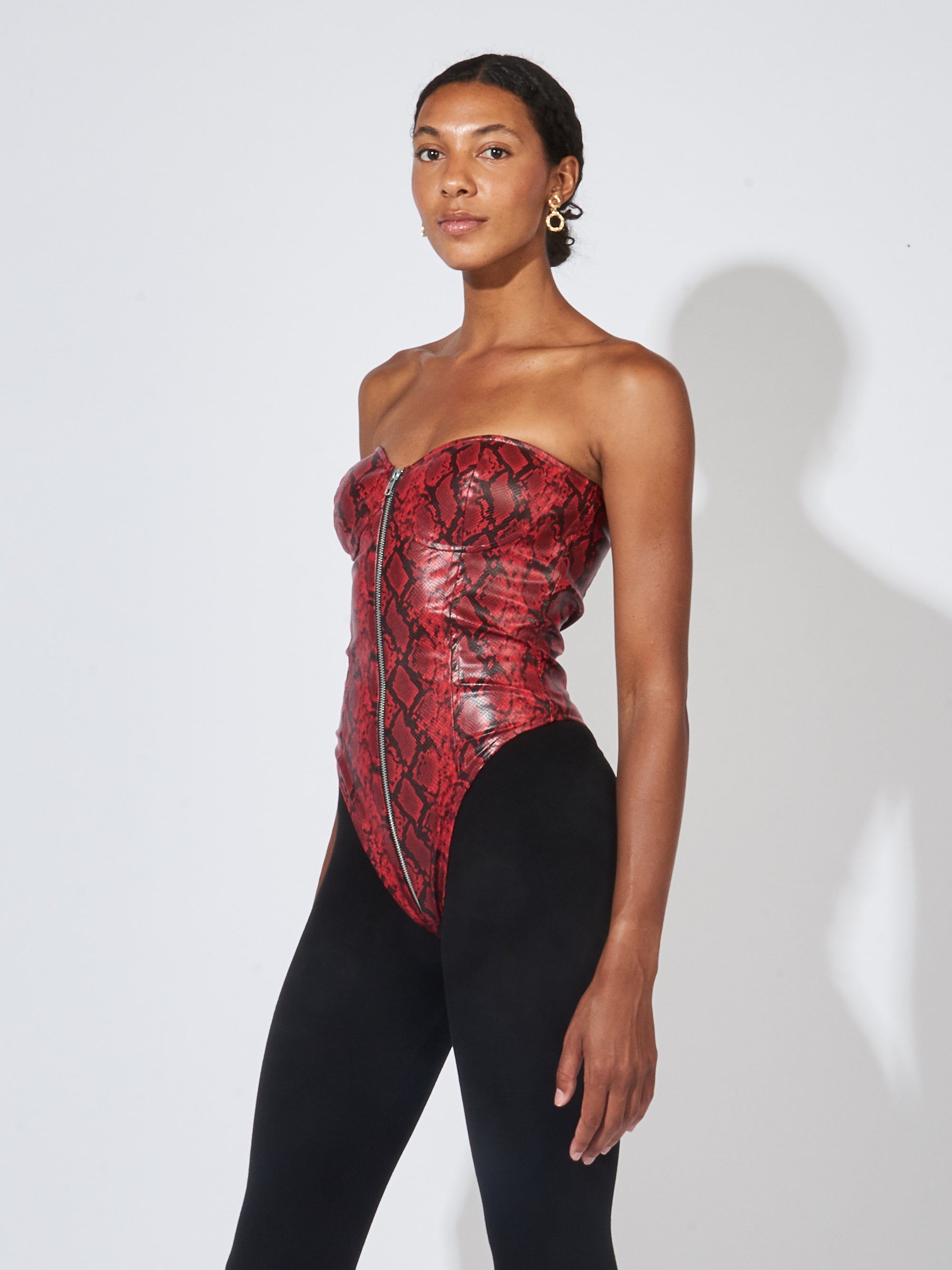 Puppets And Puppets - Blood Red Rosalia Bodysuit – Frances May