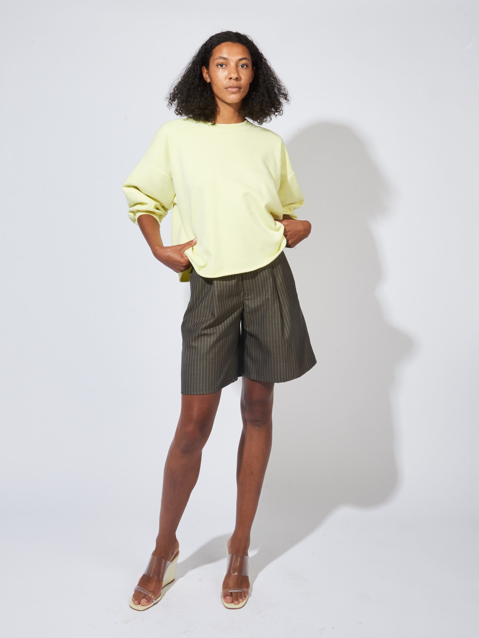 Green Fluo Comey Sweatshirt May – - Rachel Frances Fond