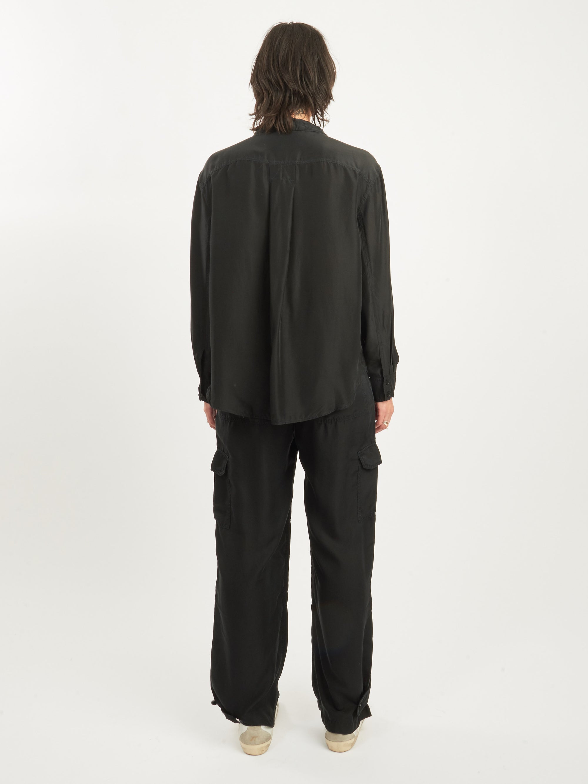 Raquel Allegra - Black Westwood Shirt Jacket – Frances May
