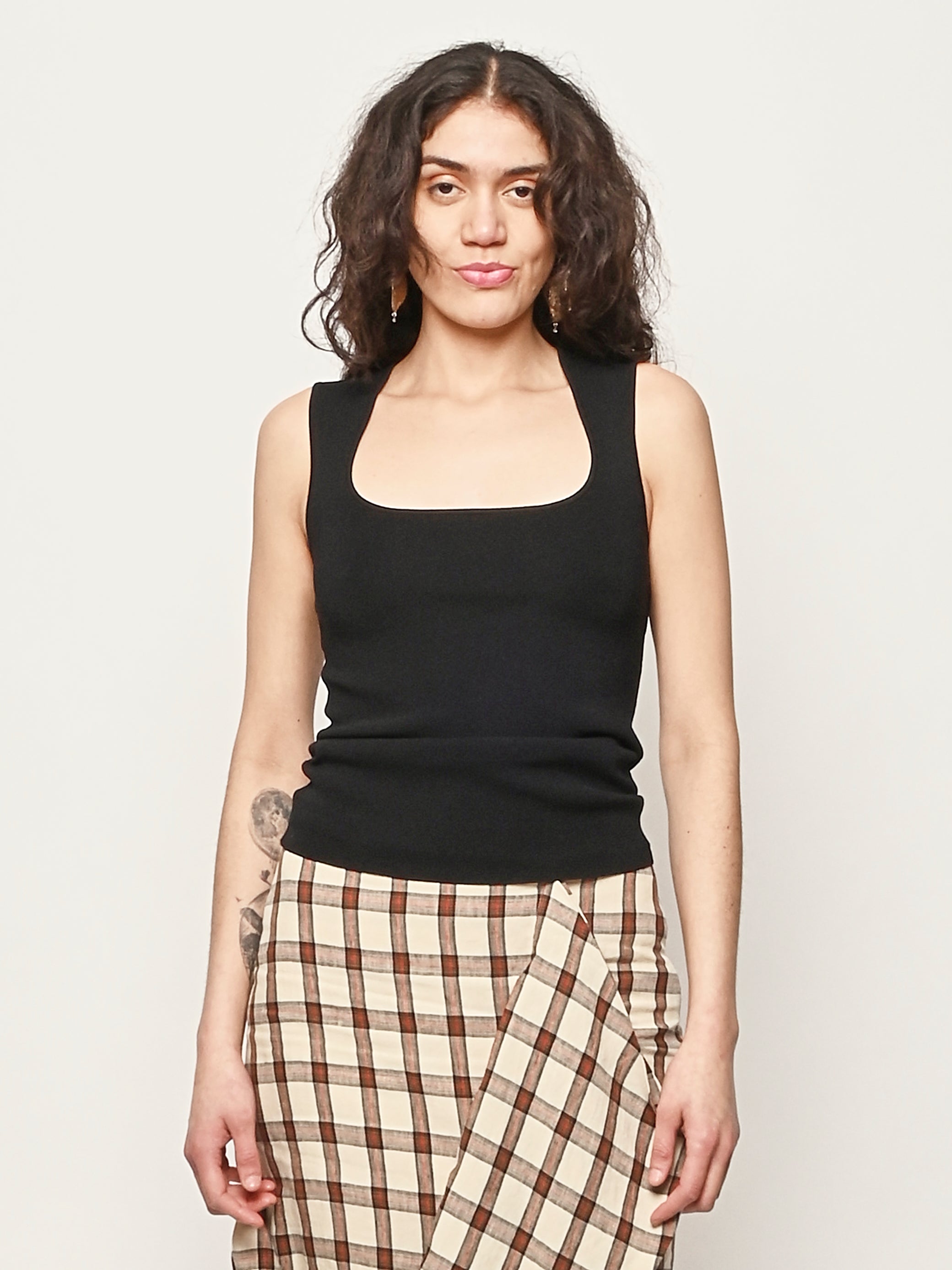 RÓHE - Black Bustier Shaped Knitted Top – Frances May