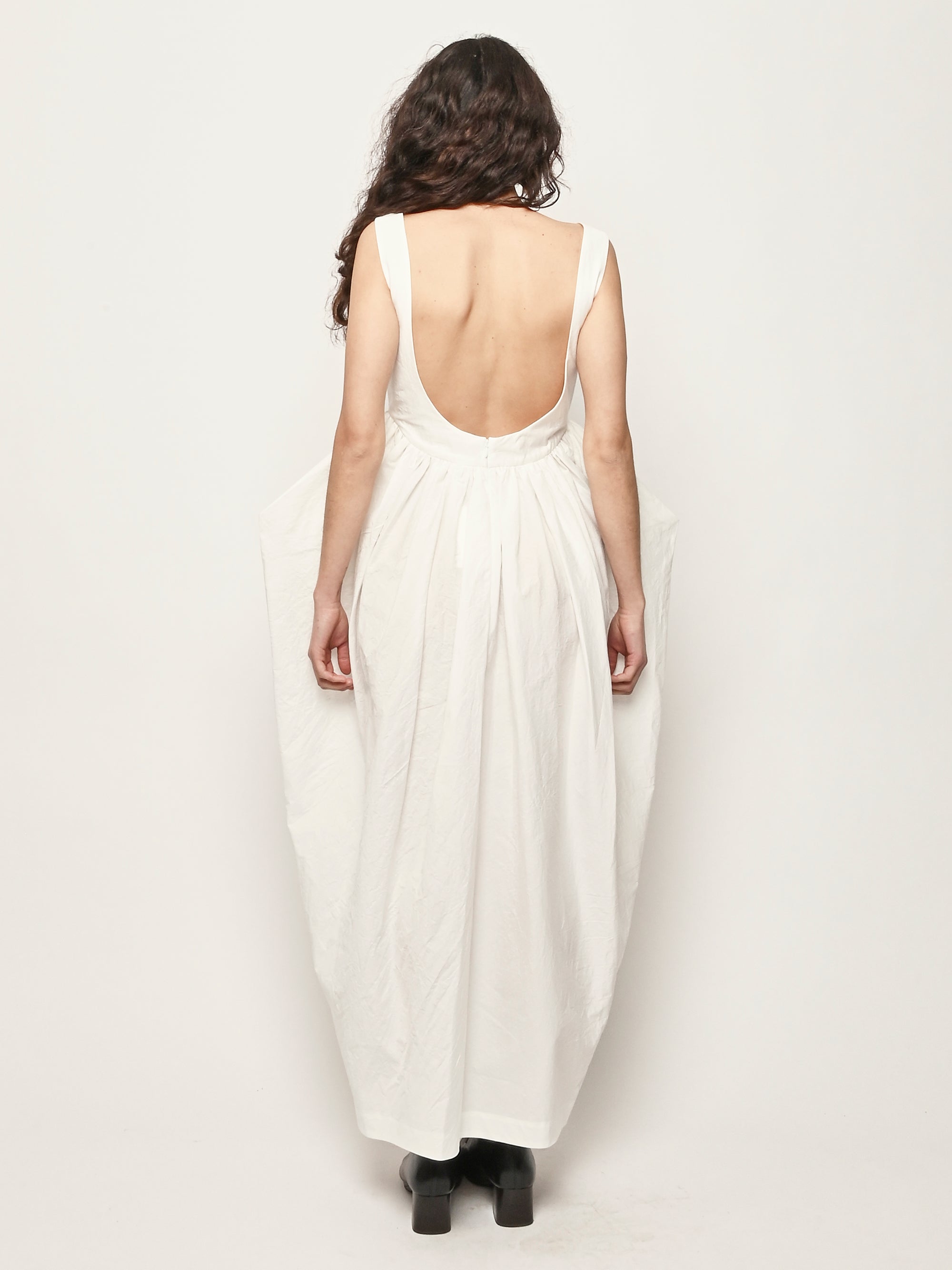 rohe open back dress Rohe Sleeveless Open Back Dress in Black