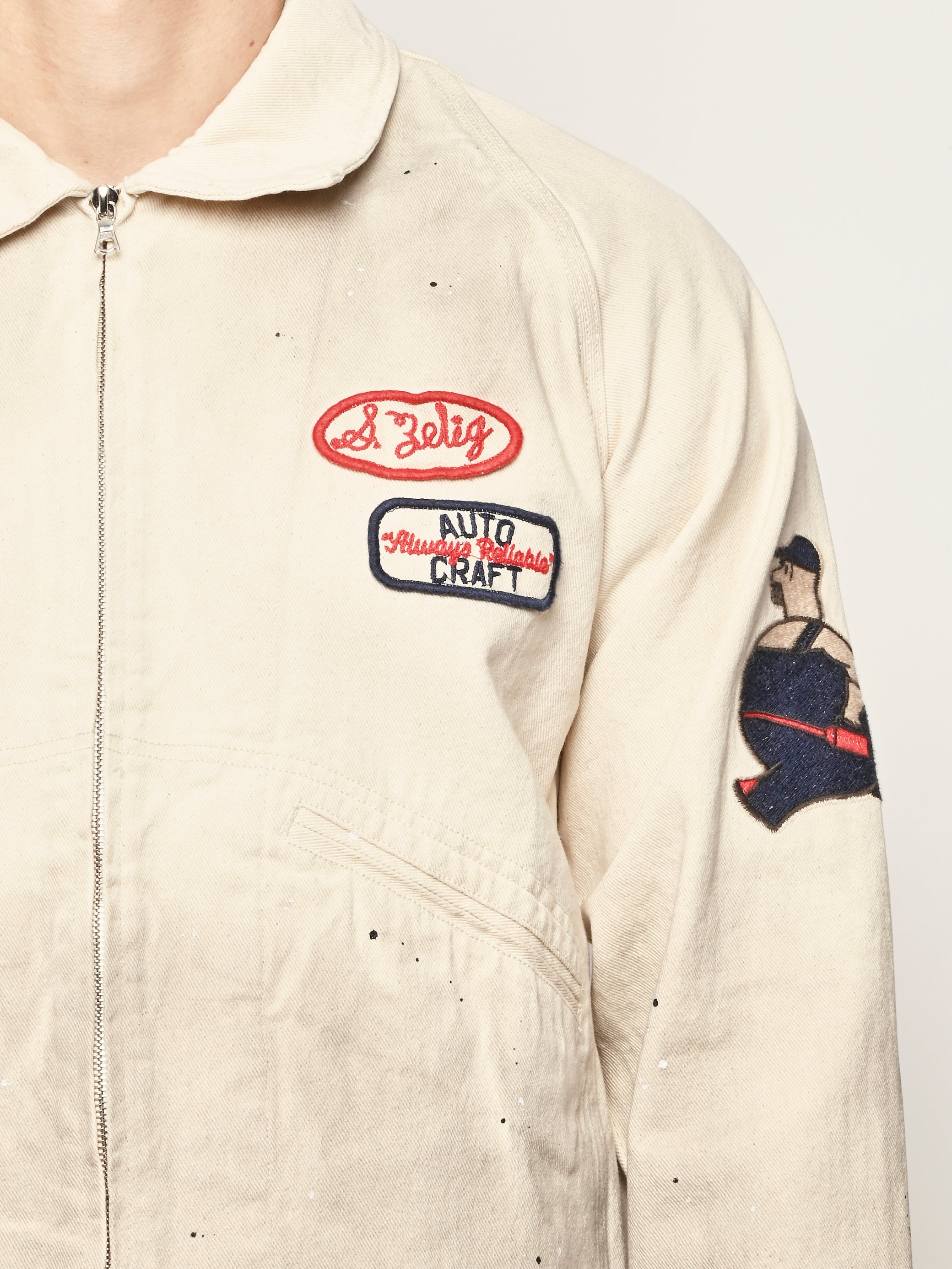 Samuel Zelig - Aged Natural Service Zip Jacket – Frances May