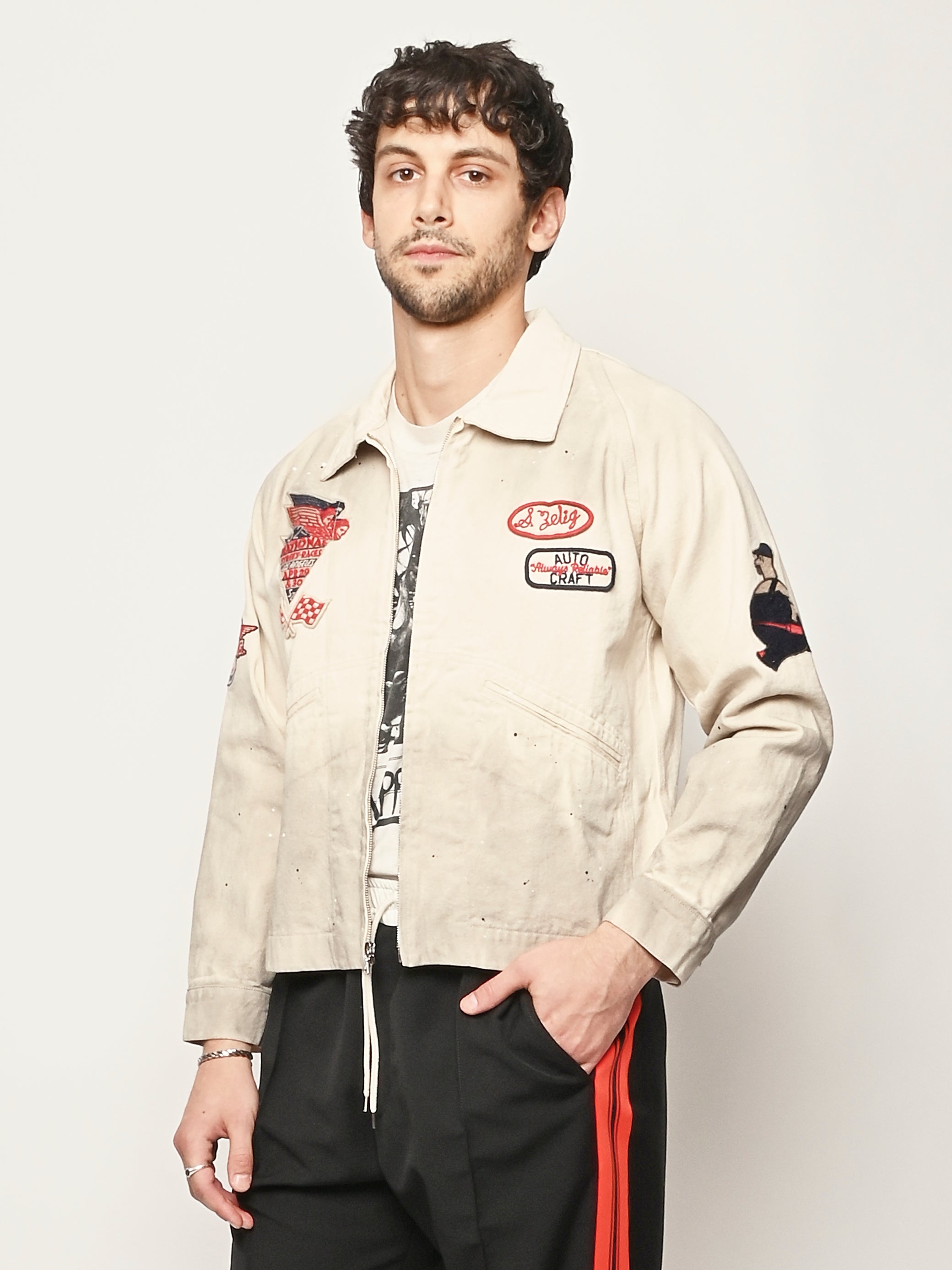 Samuel Zelig - Aged Natural Service Zip Jacket – Frances May