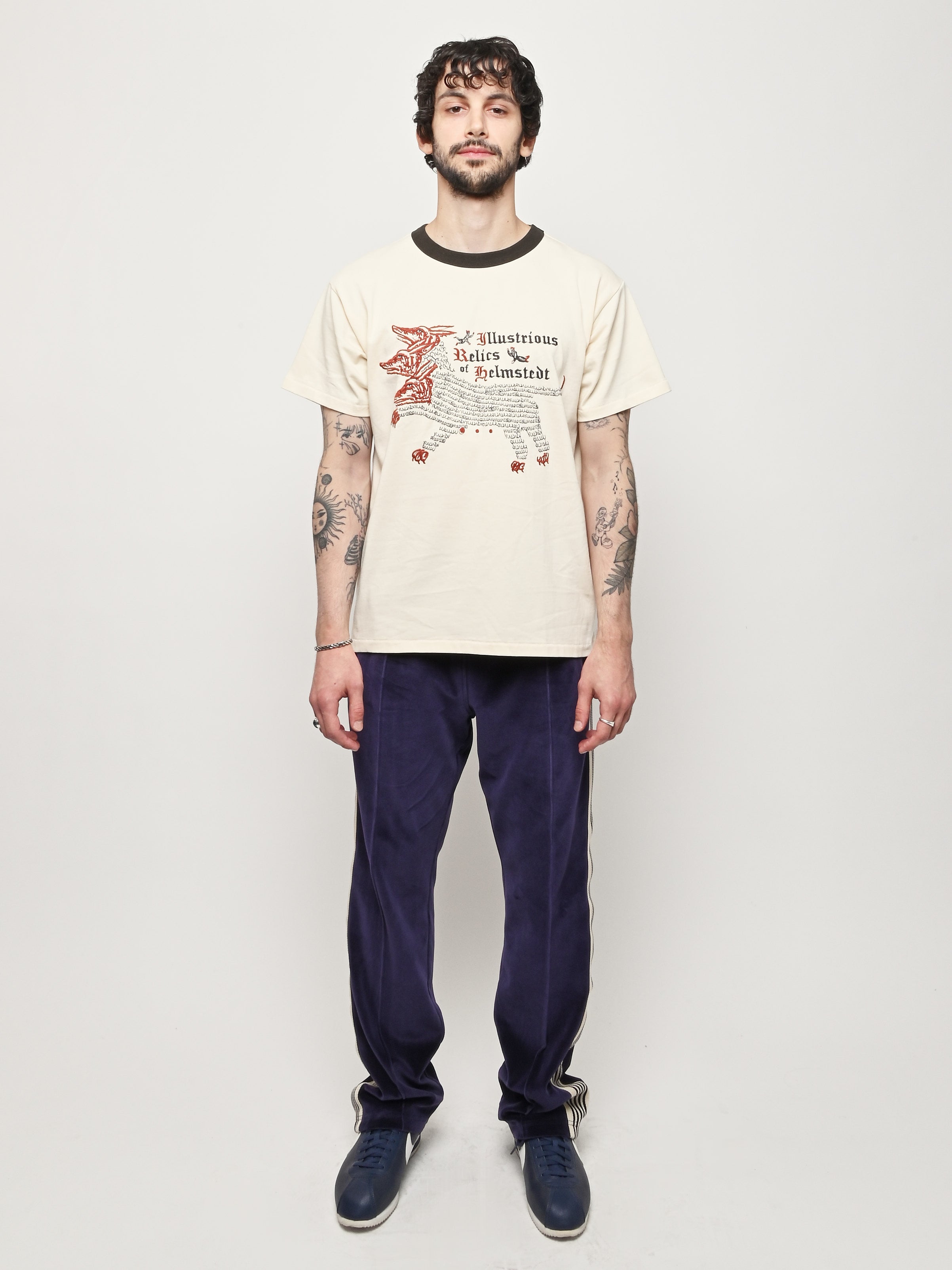 Samuel Zelig - Faded Black/Natural Ringer T-Shirt W/Multi