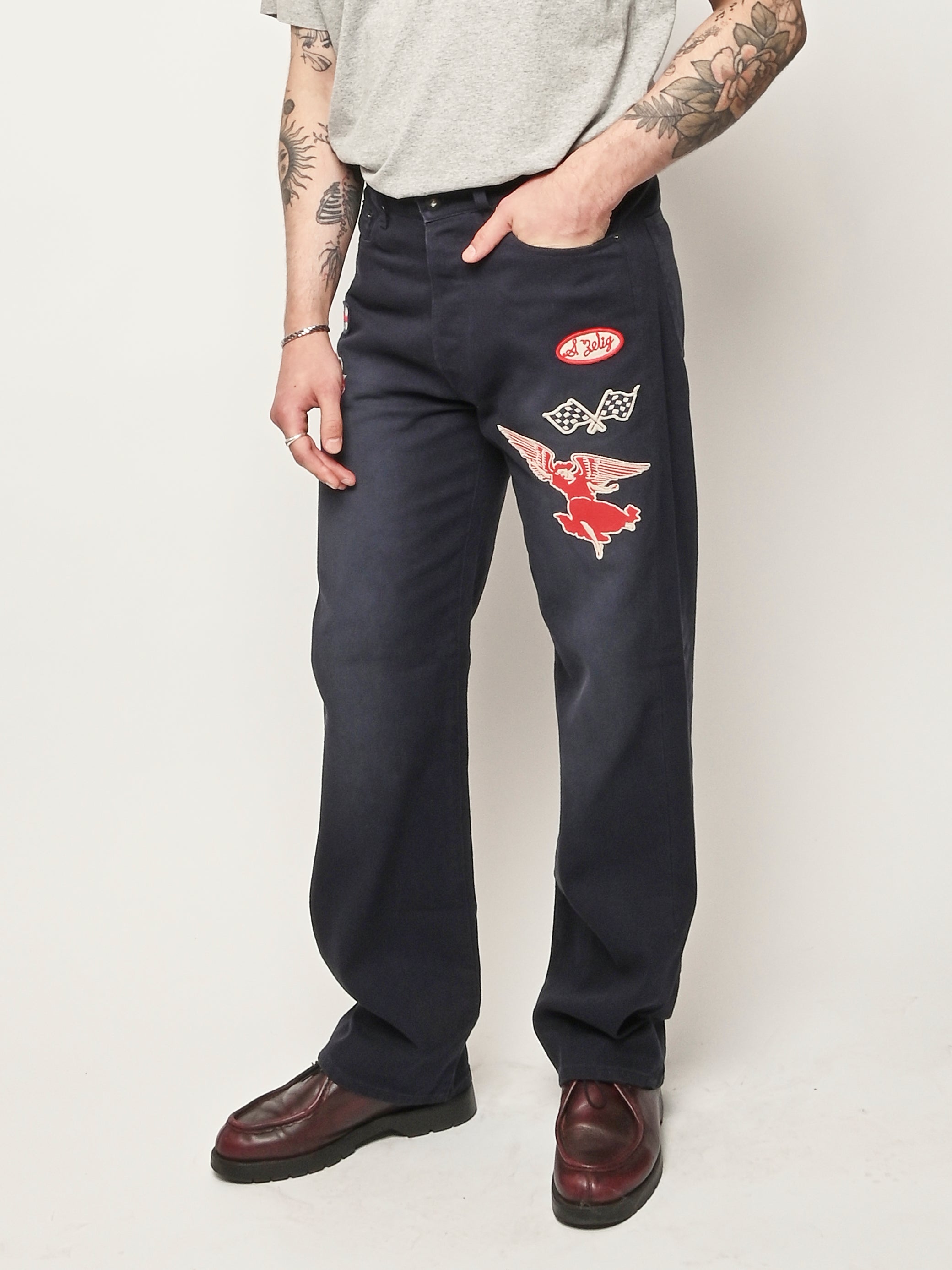 Samuel Zelig - Faded Navy Service Pant – Frances May