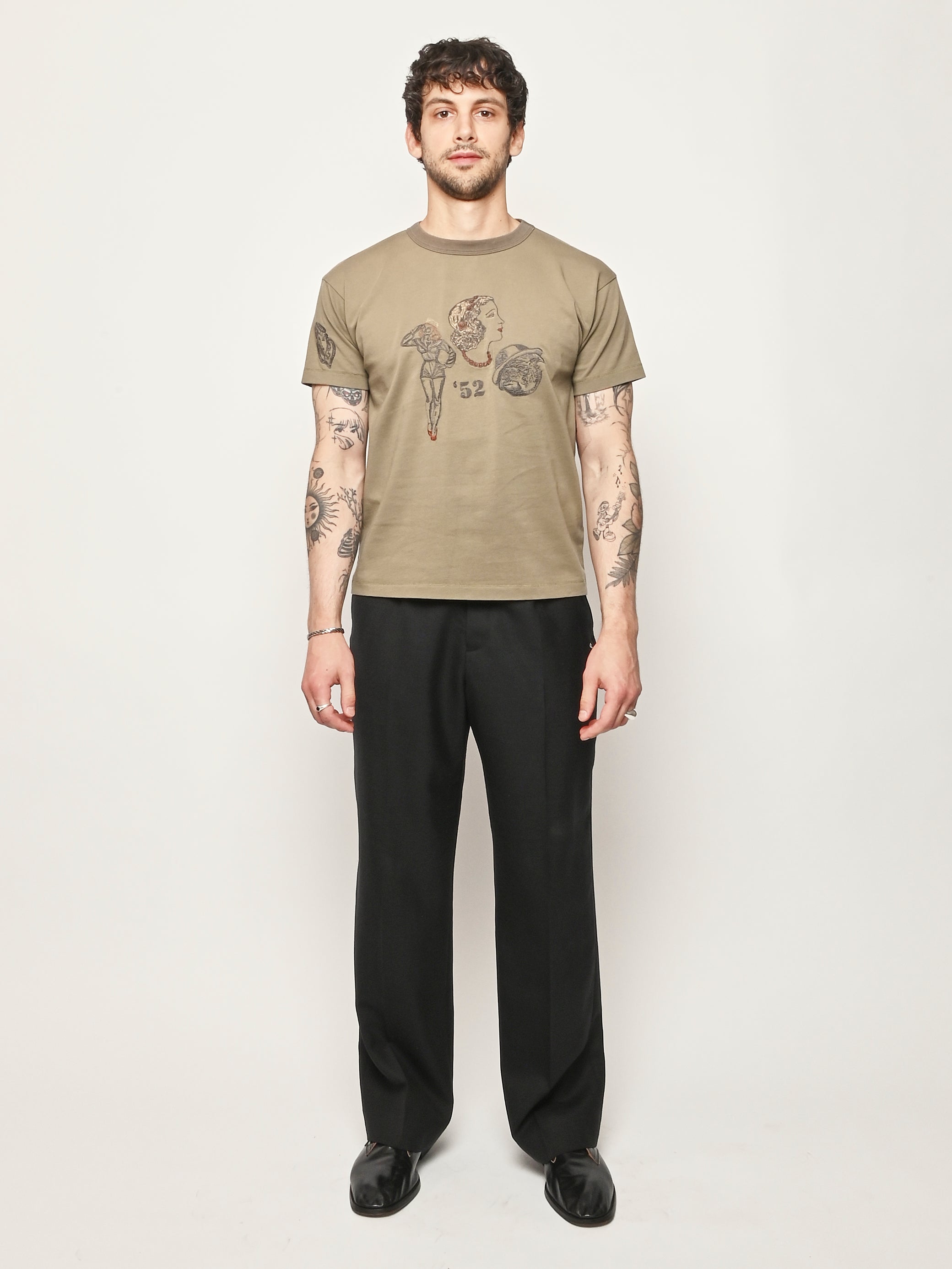 Samuel Zelig - Two Tone Olive Duffle Tee – Frances May