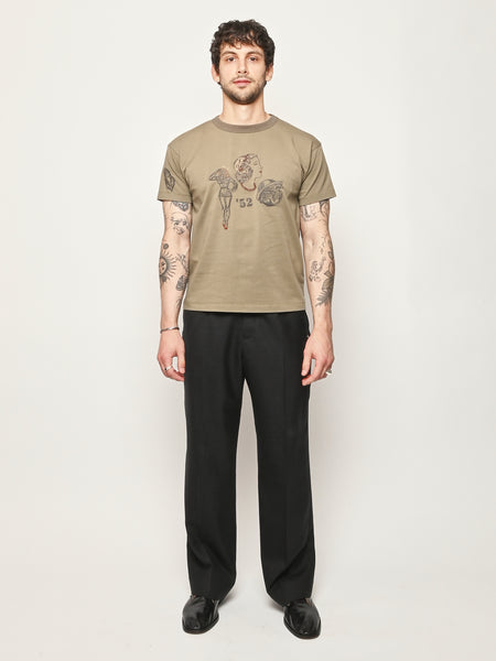 Samuel Zelig - Two Tone Olive Duffle Tee – Frances May