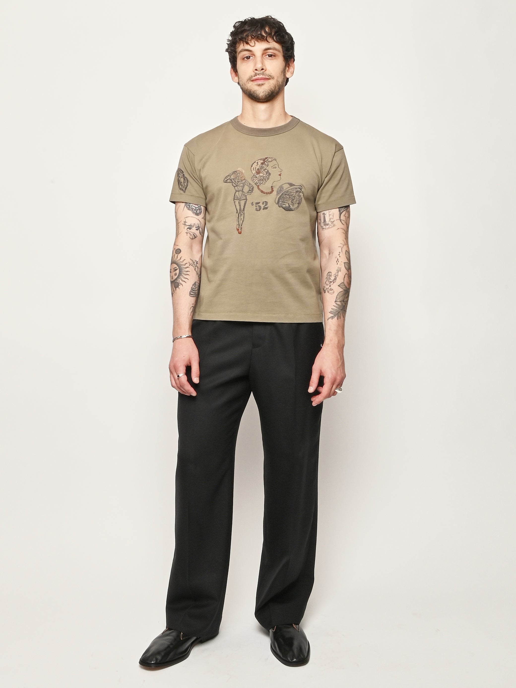 Samuel Zelig - Two Tone Olive Duffle Tee – Frances May