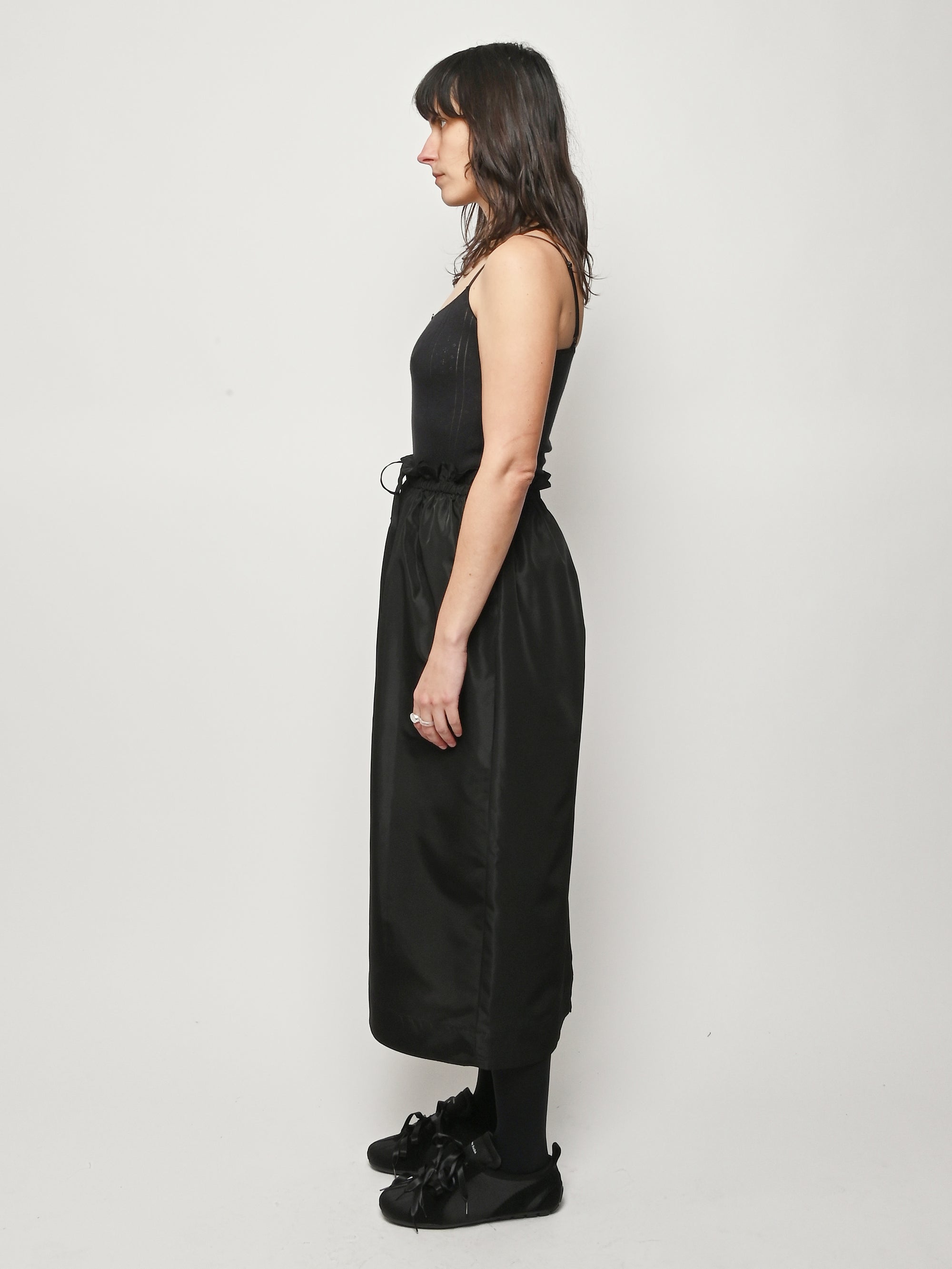 Simone Rocha - Black Gathered Waist Tulip Skirt Frances May Simone Rocha - Black Gathered Waist Tulip Skirt Frances May