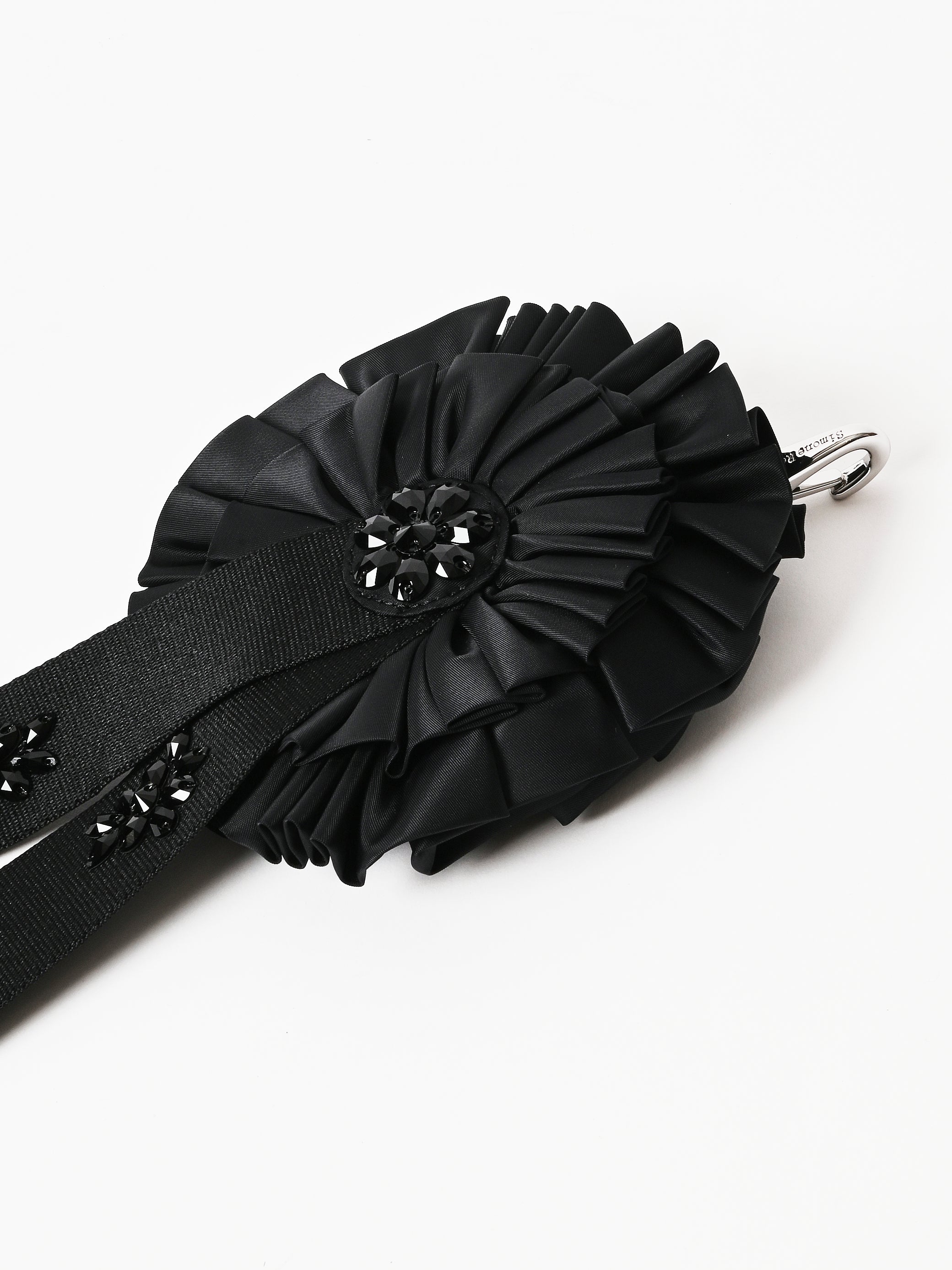 Simone Rocha - Black/Jet Ribbon Rosette Coin Purse W/Emb – Frances May