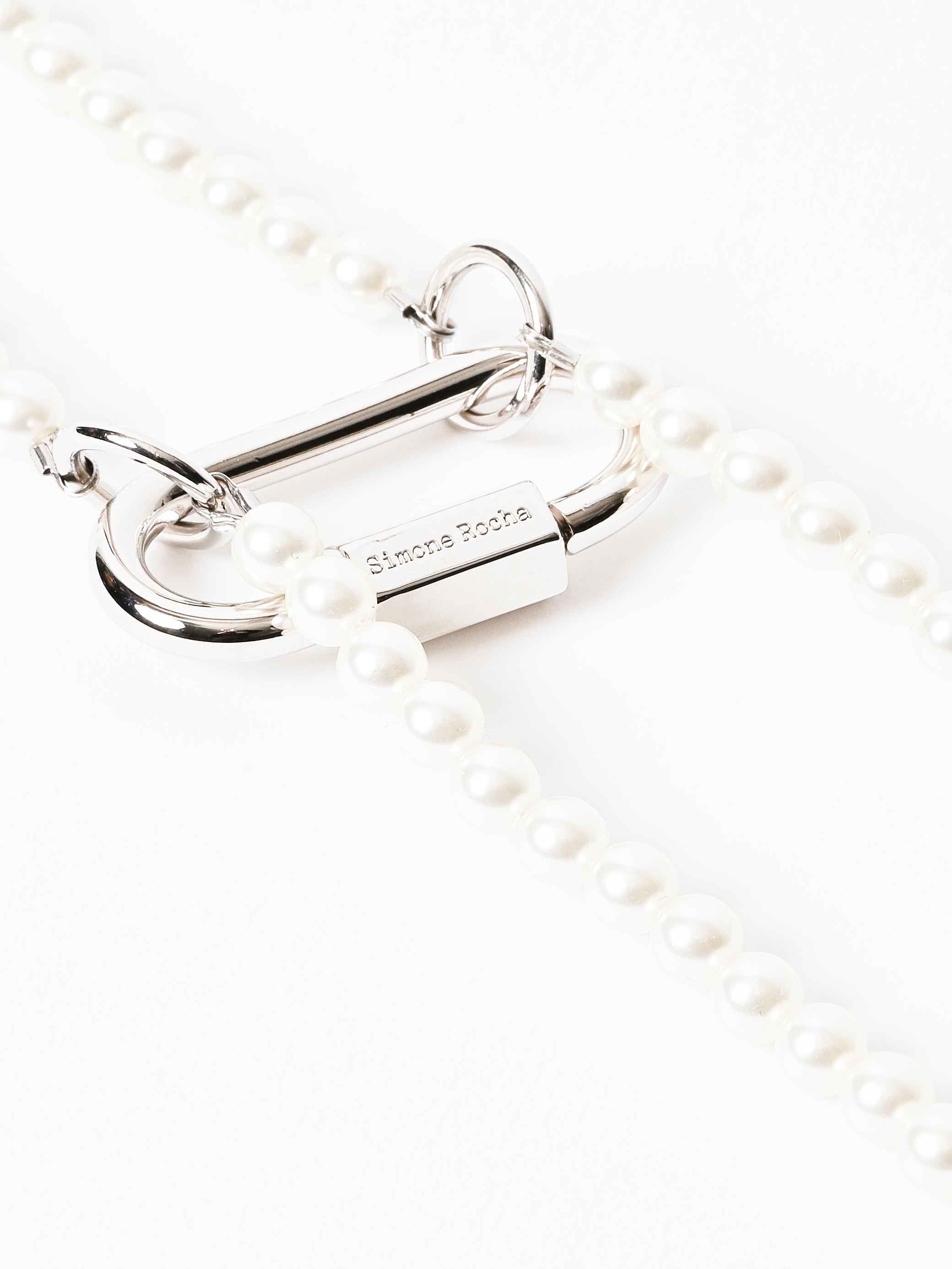 Simone Rocha - Pearl Fragment Carabiner Necklace – Frances May