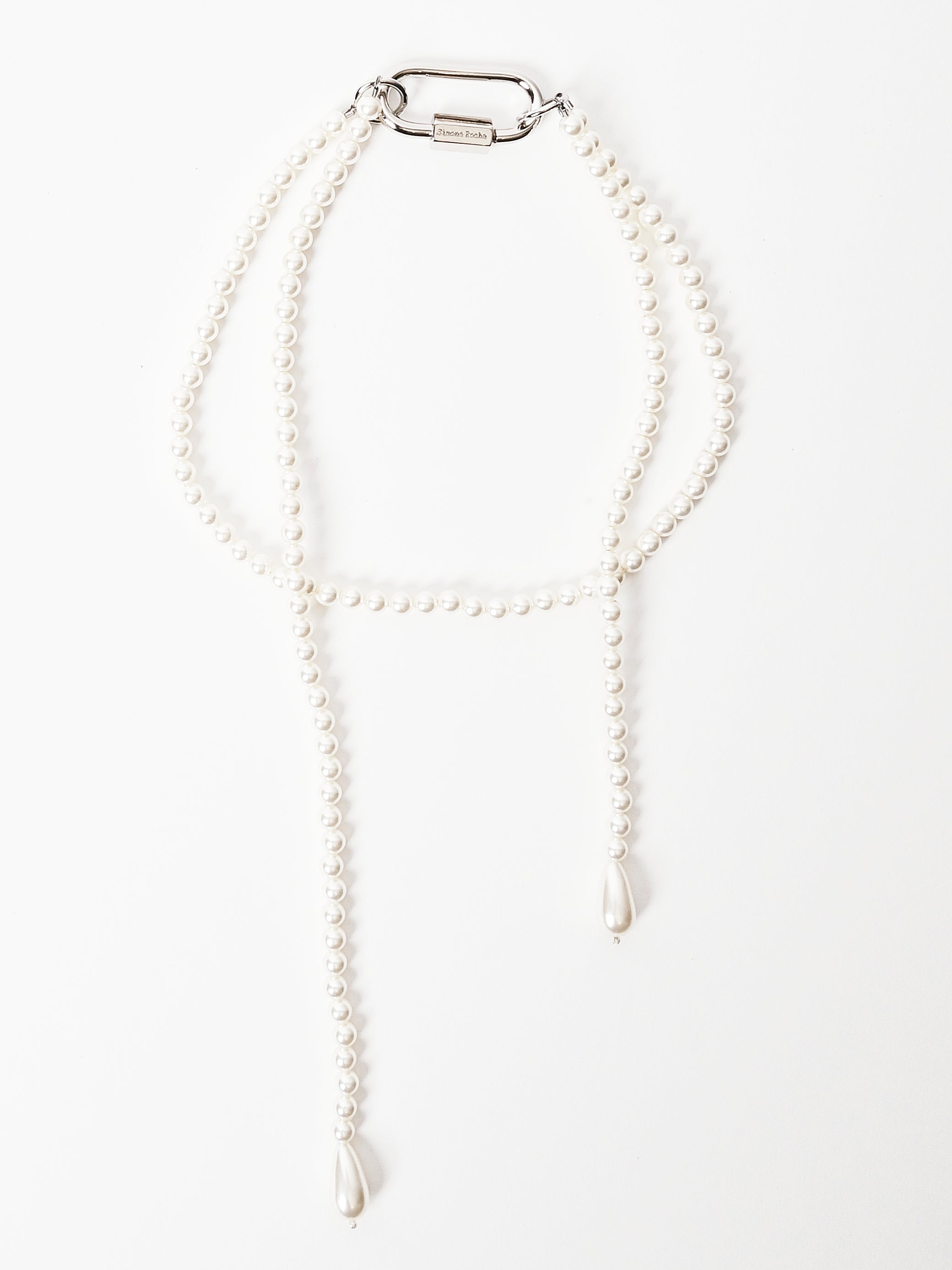 Simone Rocha - Pearl Fragment Carabiner Necklace – Frances May