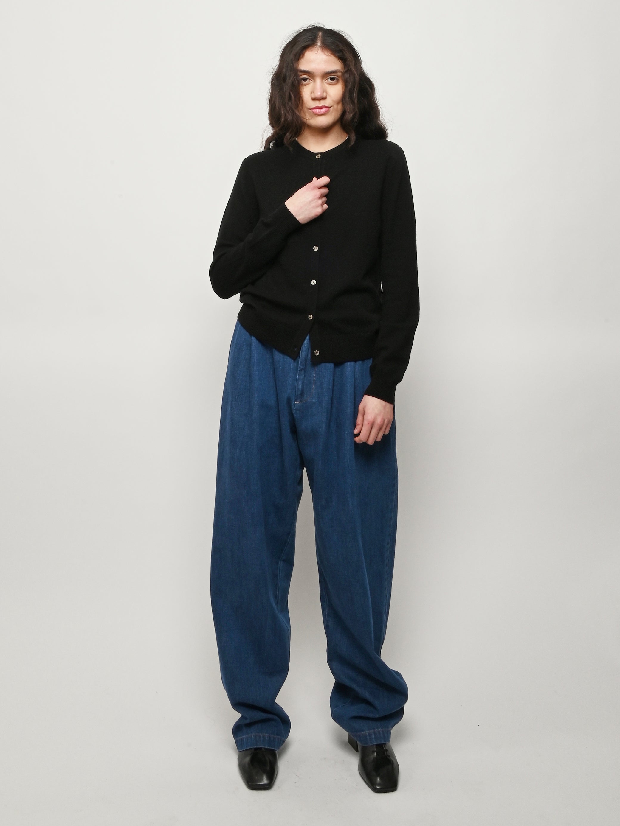 Soft Goat - Black Cardigan – Frances May