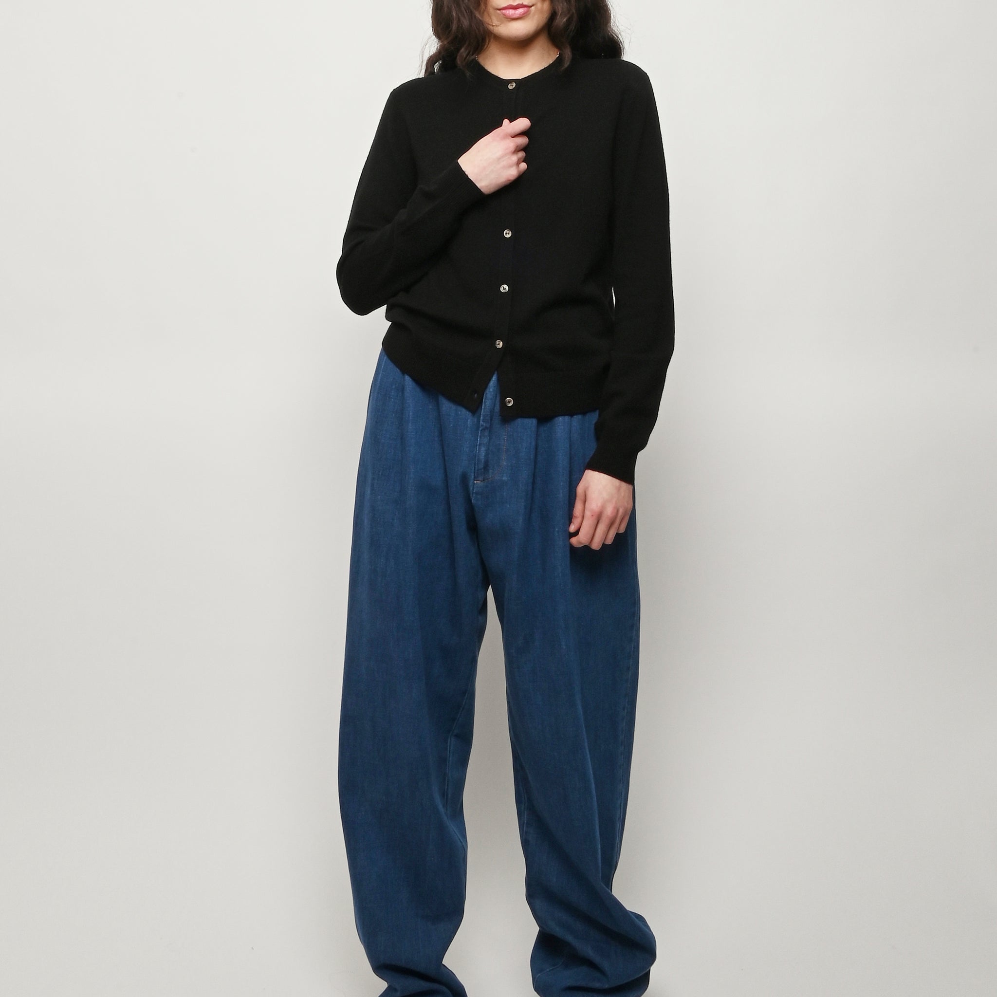 Soft Goat - Black Cardigan – Frances May