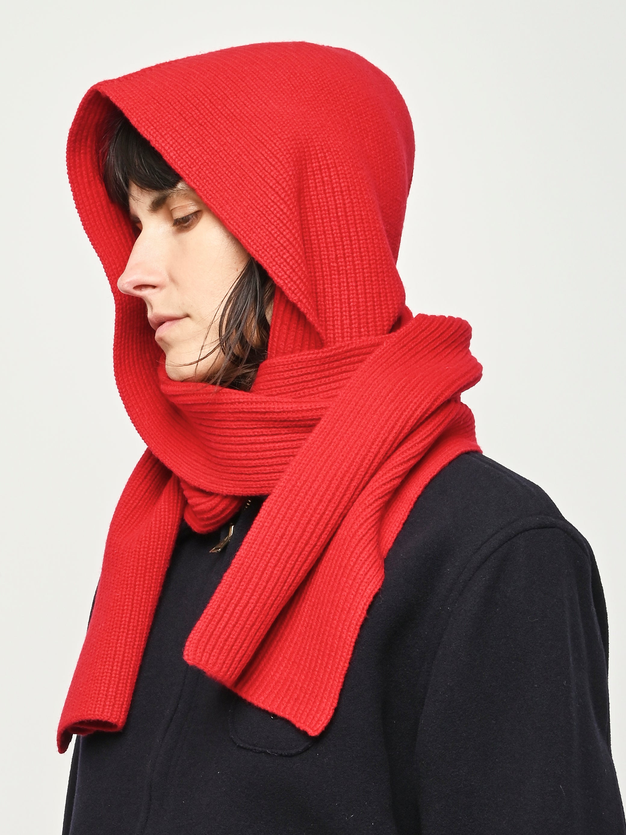 【新品未使用】STUDIO NICHOLSON Padded Scarf Studio Nicholson PLUME PADDED SCARF - BLACK | Garmentory
