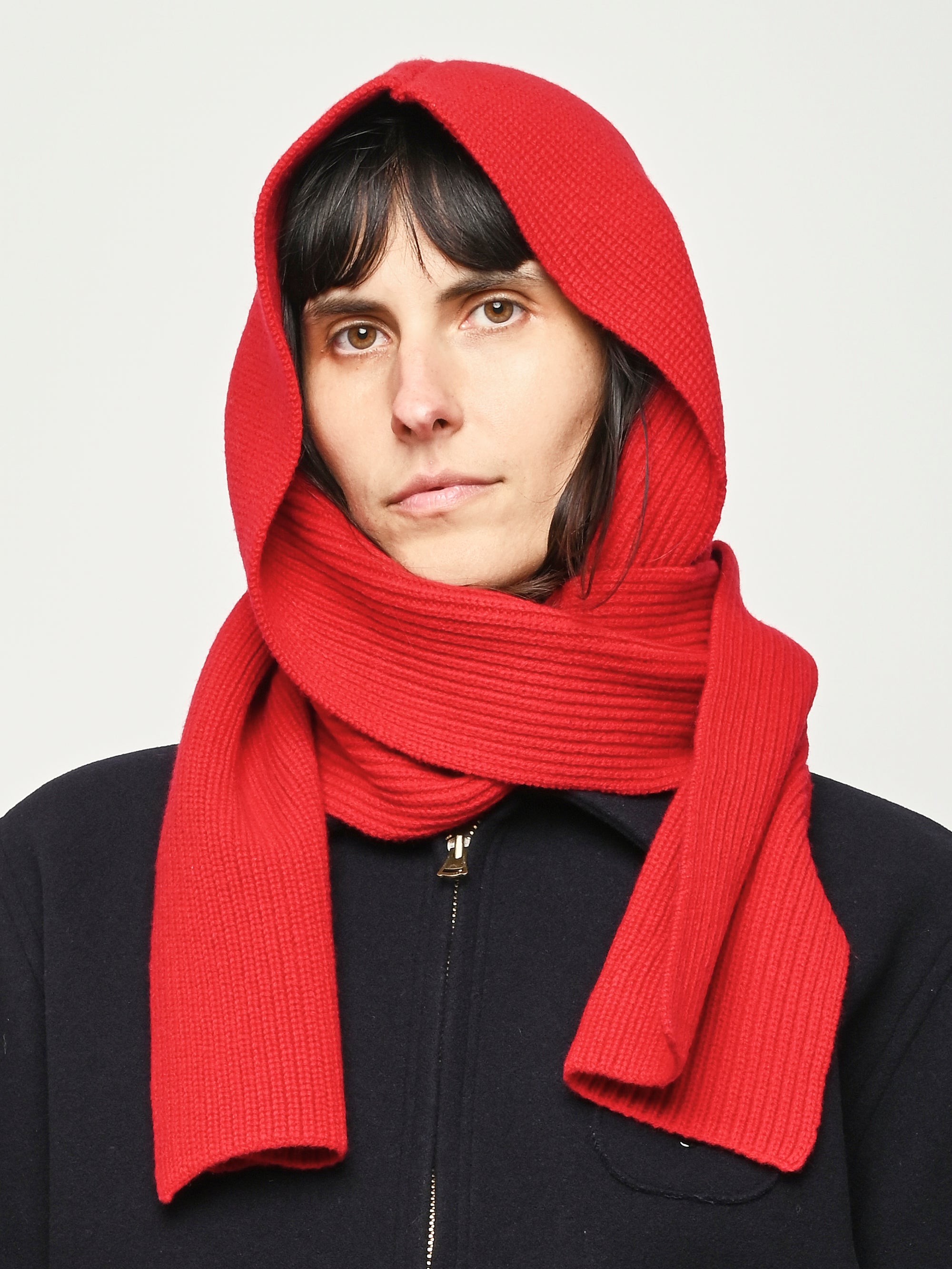小物 STUDIO NICHOLSON DOUBLE FACED WOOL SCARF Trigon Scarf in