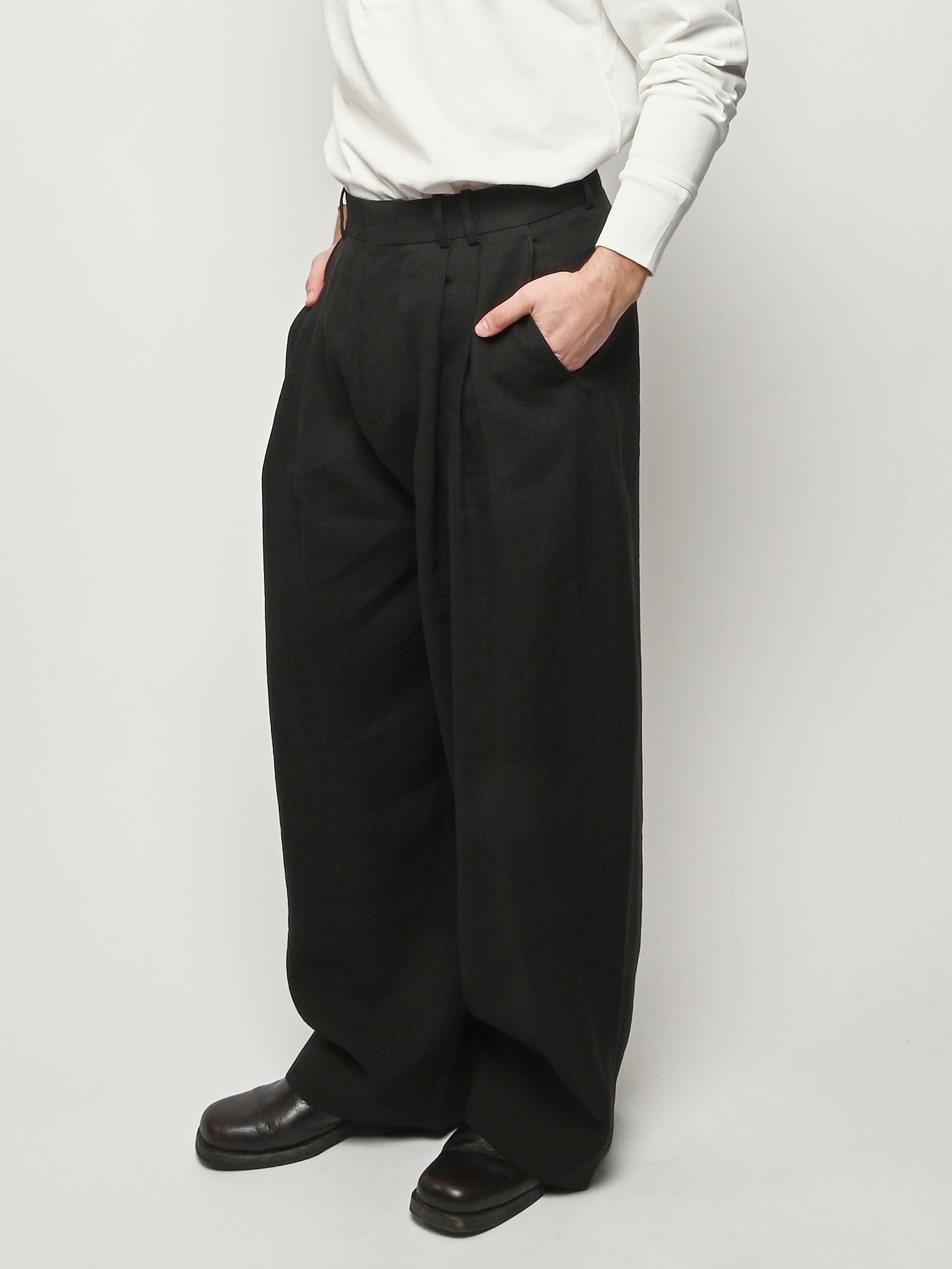 Studio Nicholson - Espresso Line Double Pleat Volume Pant