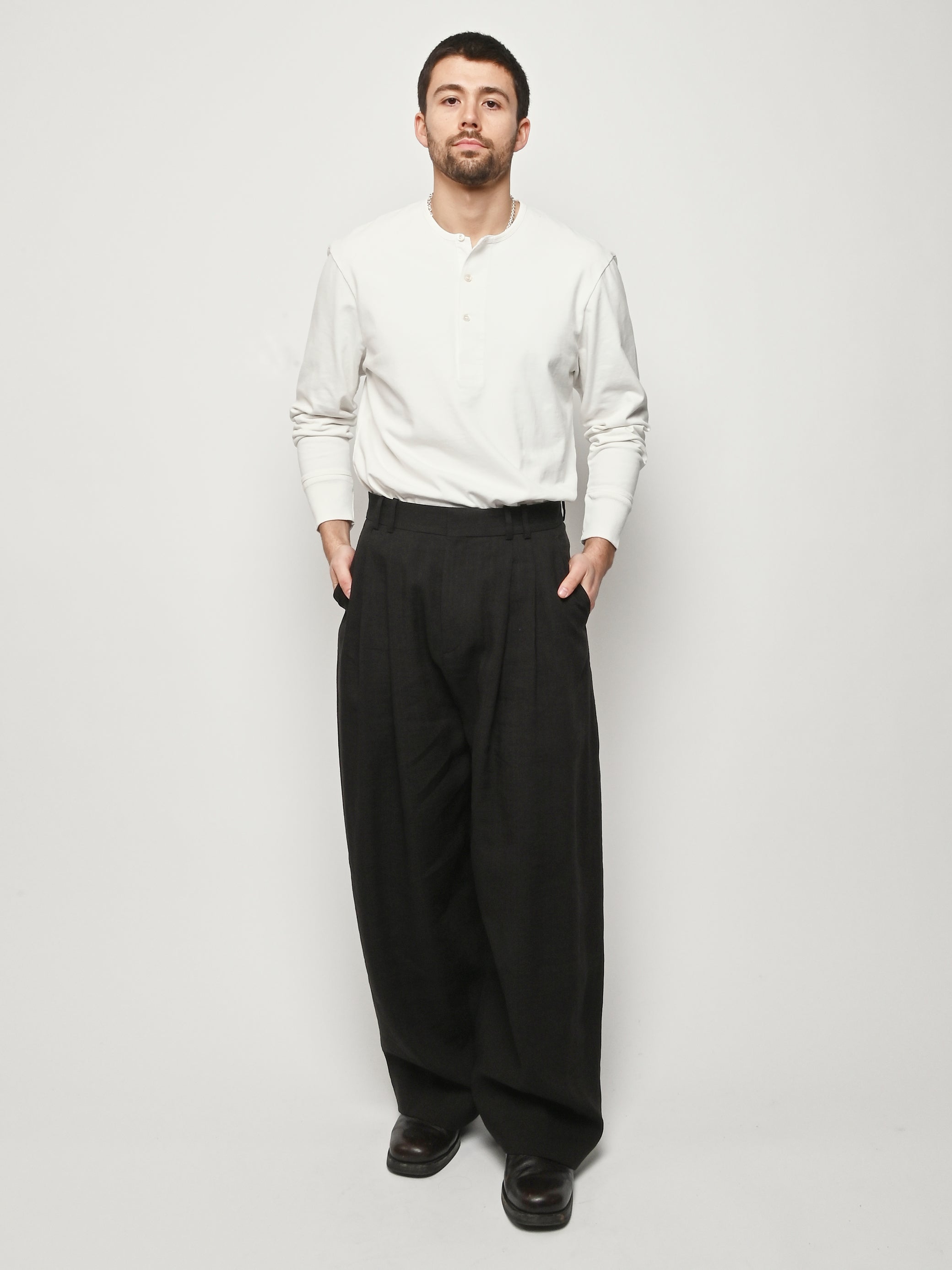 Studio Nicholson - Espresso Line Double Pleat Volume Pant