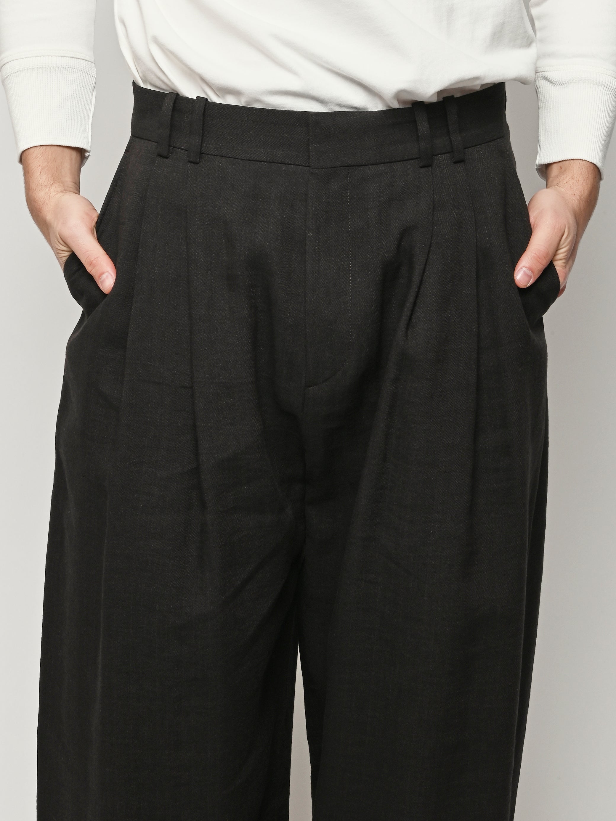 Studio Nicholson - Espresso Line Double Pleat Volume Pant
