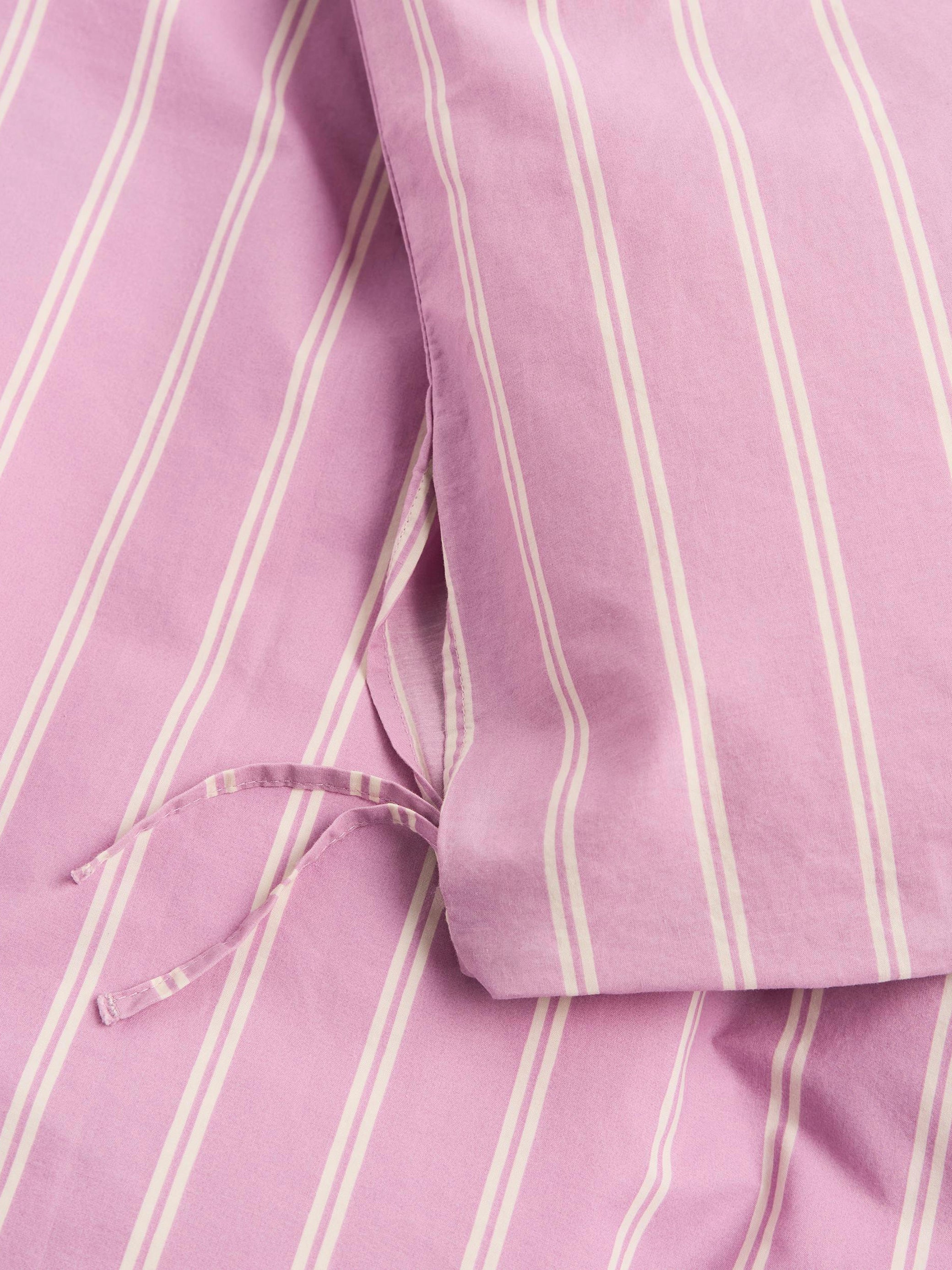 Tekla - Mallow Pink Stripes Percale Double Duvet Cover – Frances May