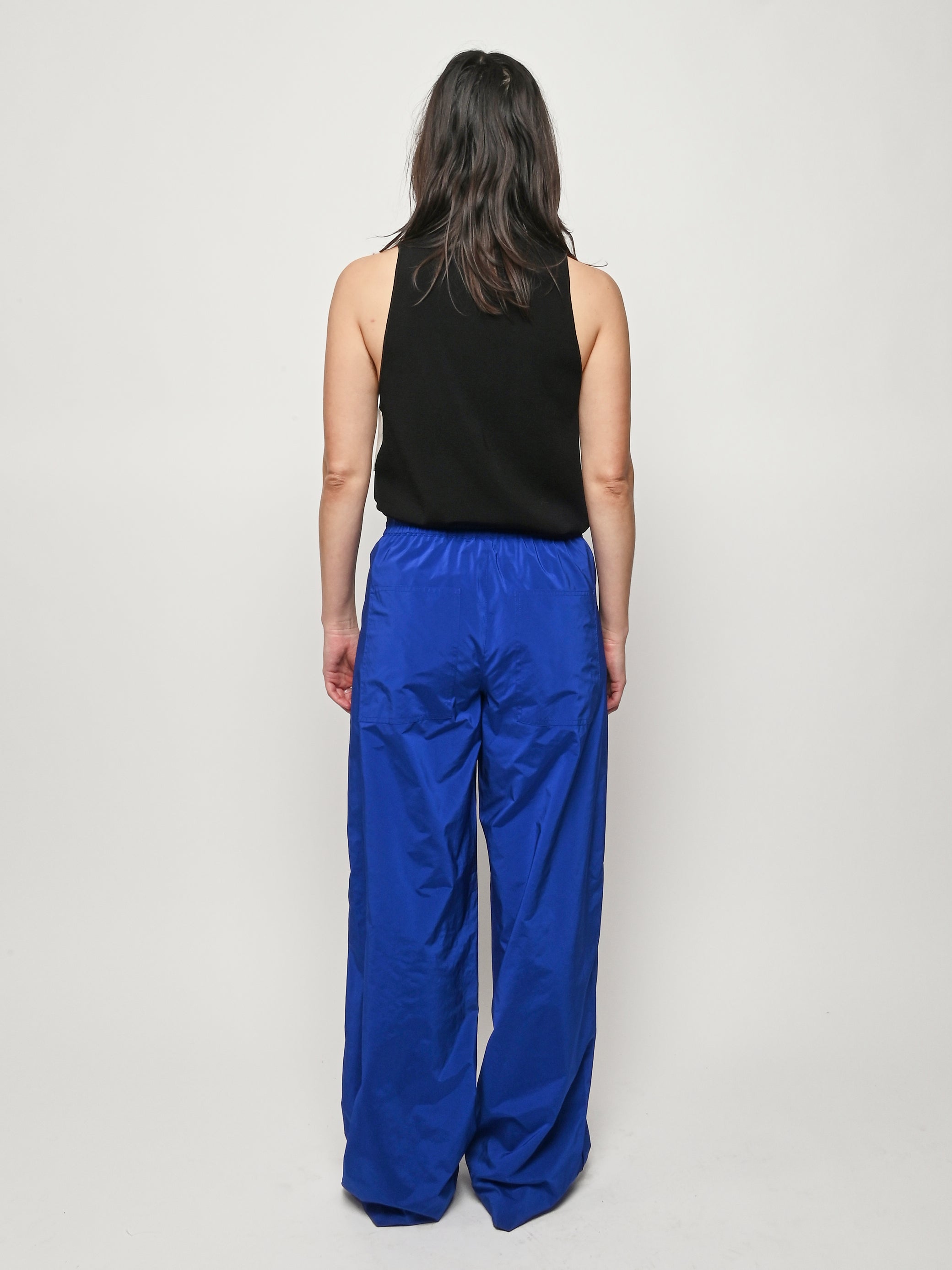 Tibi - Blue Nylon Snap Pull On Jogger – Frances May